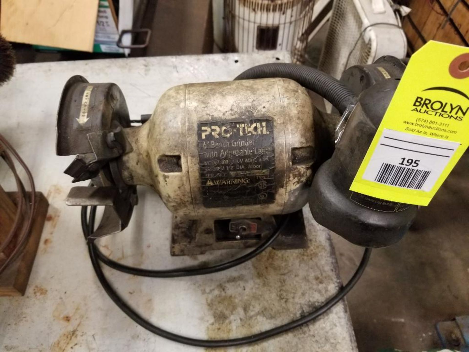 Pro-Tech bench top grinder.