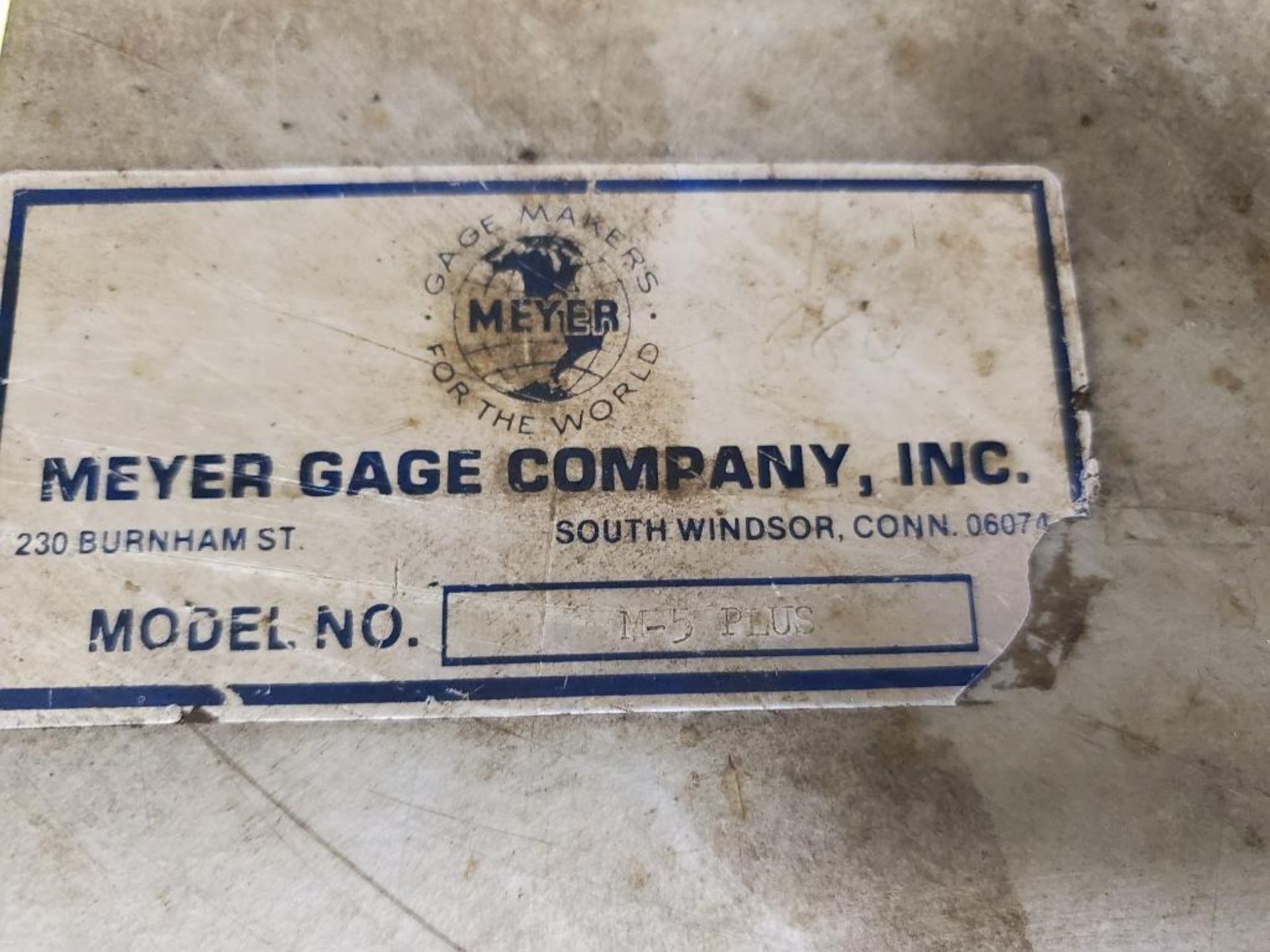 Meyer Gage Company M-5 PLUS gauge set. - Image 2 of 5