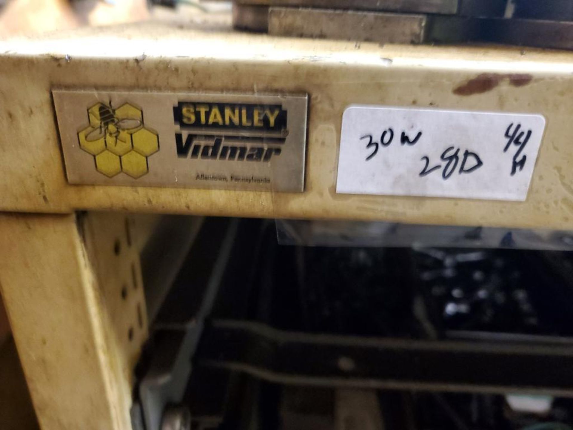 4 drawer Stanley Vidmar 44 tall x 30w x 28d. Contents not included. - Image 2 of 13