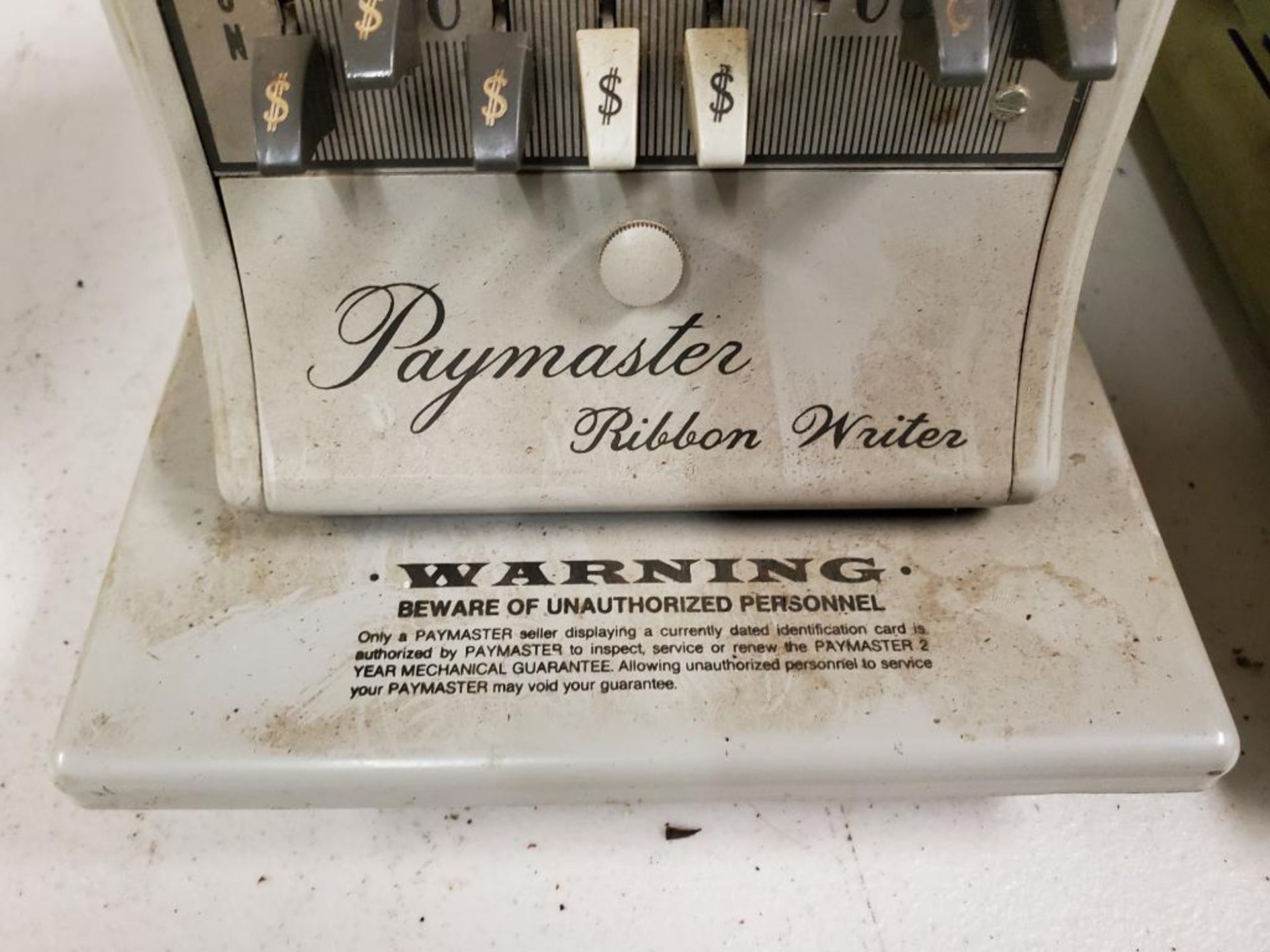 Qty 2 - Paymaster ribbon writer machine. - Image 2 of 5