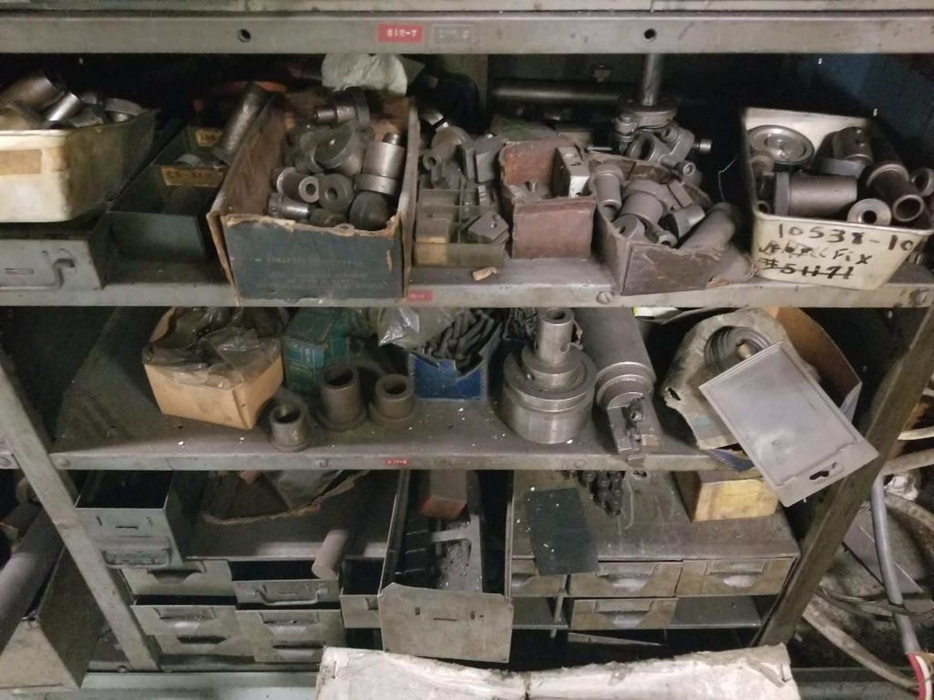 Drill index shelf with all drills and contents. This lot is for one vertical section pictured. - Image 4 of 13