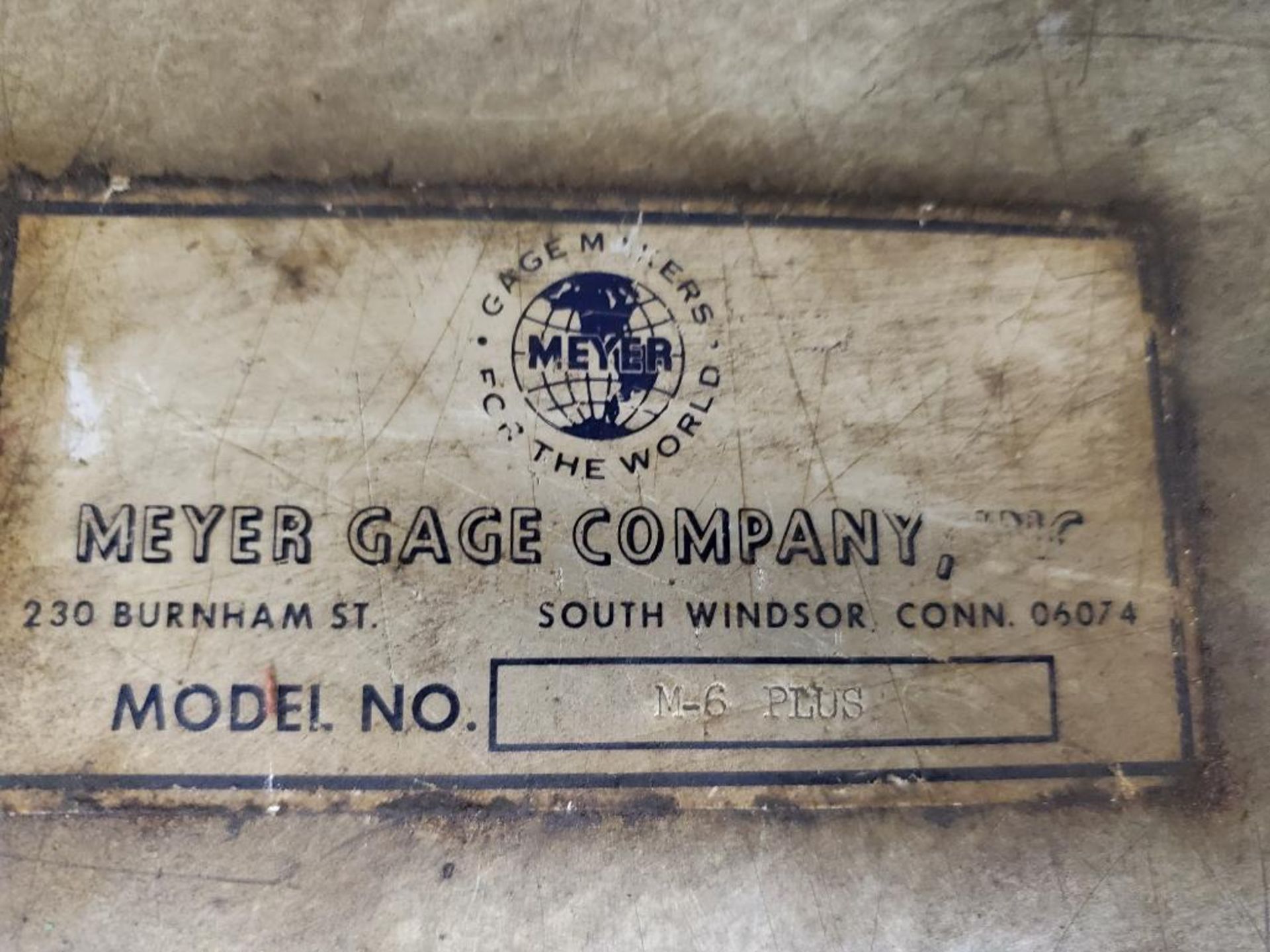 Meyer Gage Company M-6 PLUS gauge set. - Image 2 of 5