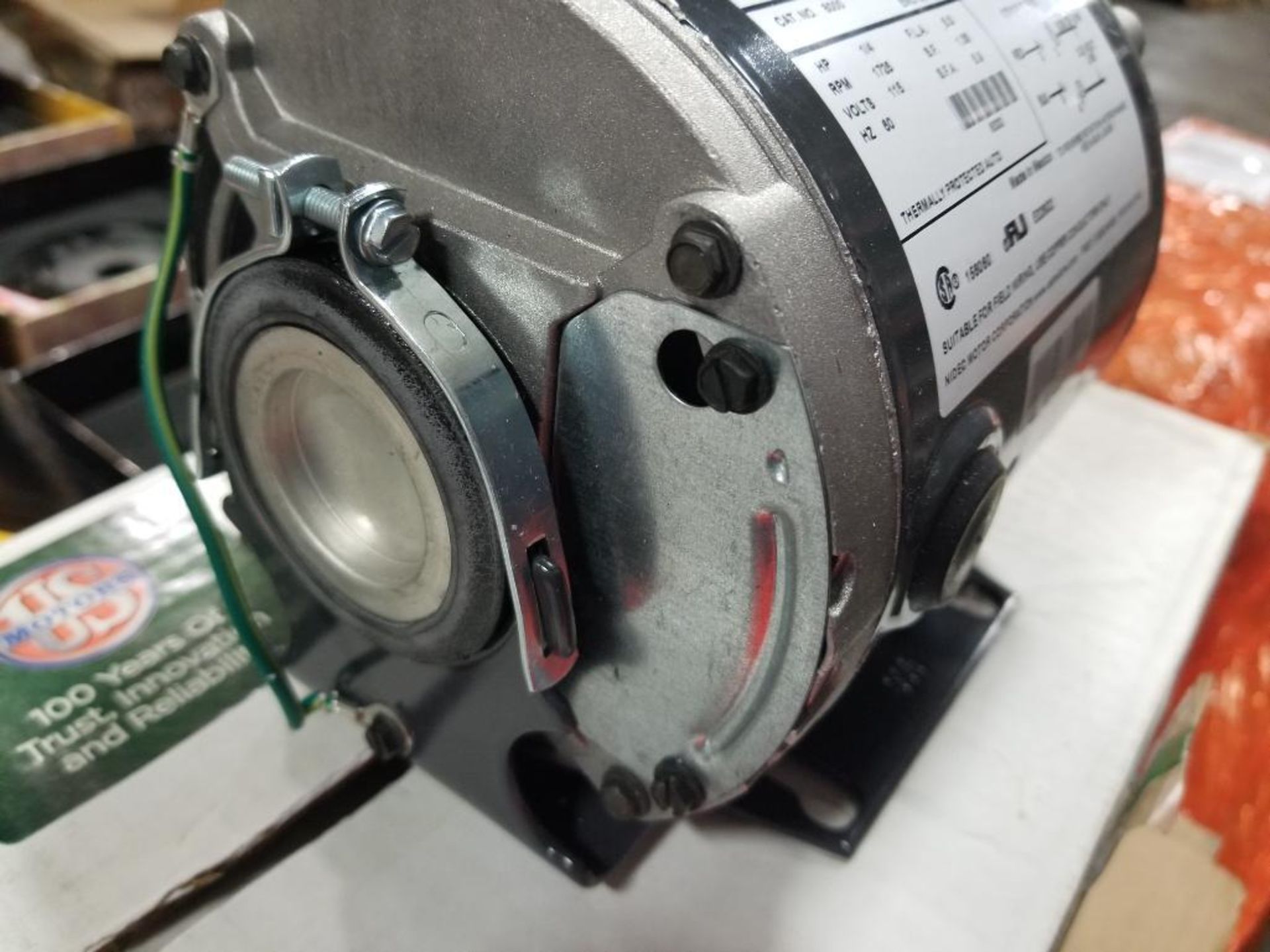 1/4HP US Motors 8000 belt drive fan and blower motor SA55JXSFA-4865. 1PH, 115V, 1725RPM. New. - Image 5 of 5