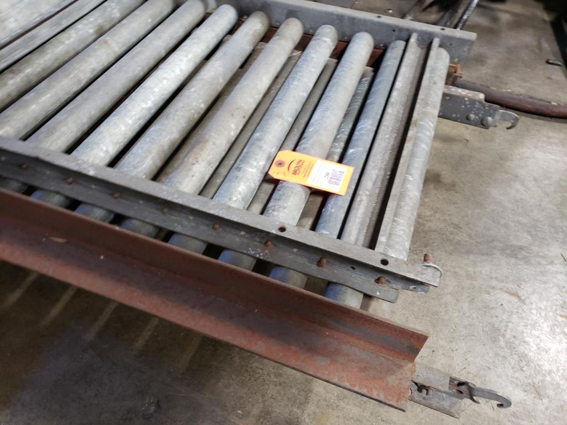 Qty 2 - 10Ft long heavy duty roller table. - Image 2 of 4