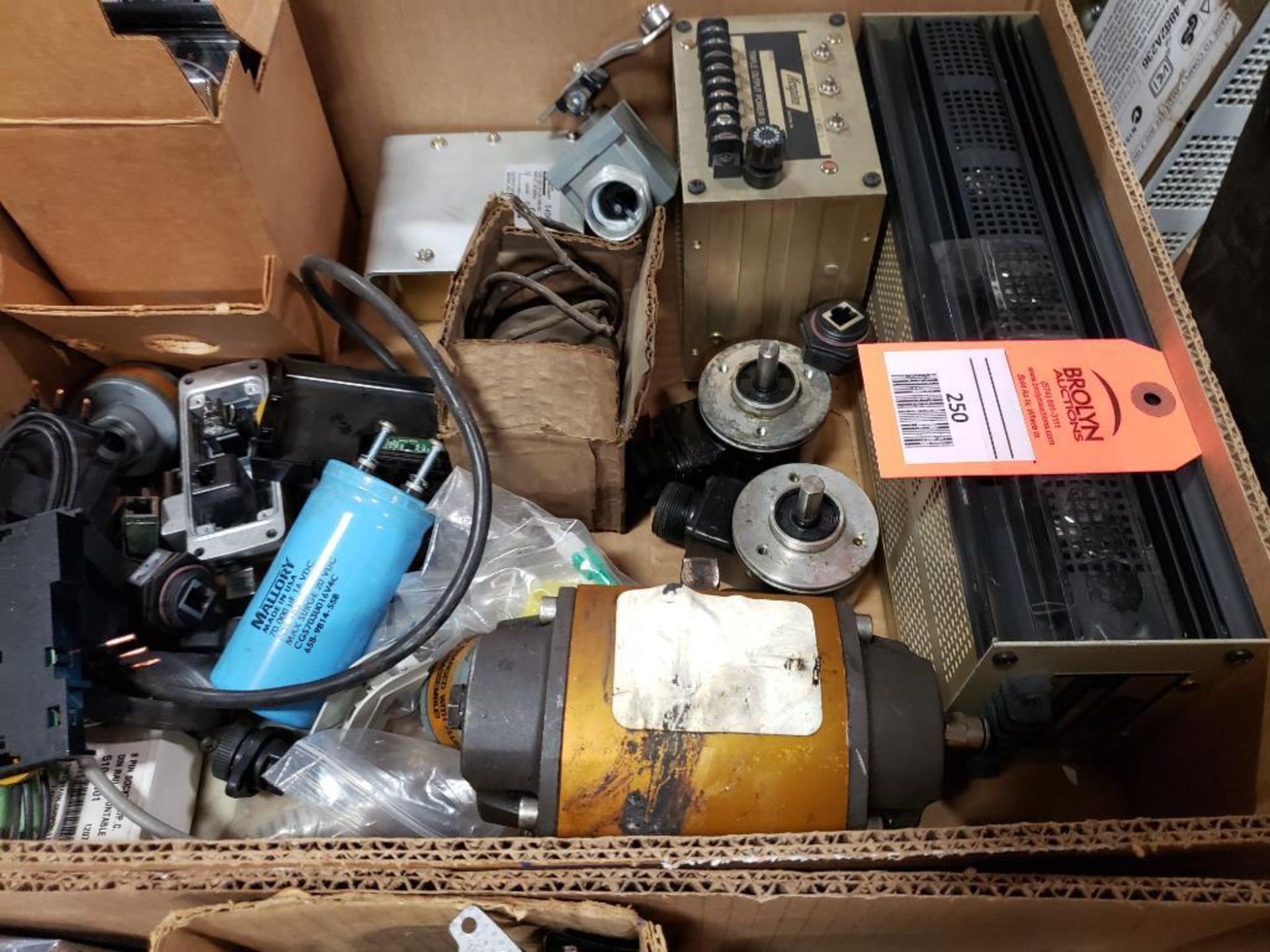 Pallet of assorted electrical. Plugs, power supply, meters, connectors. - Image 12 of 12
