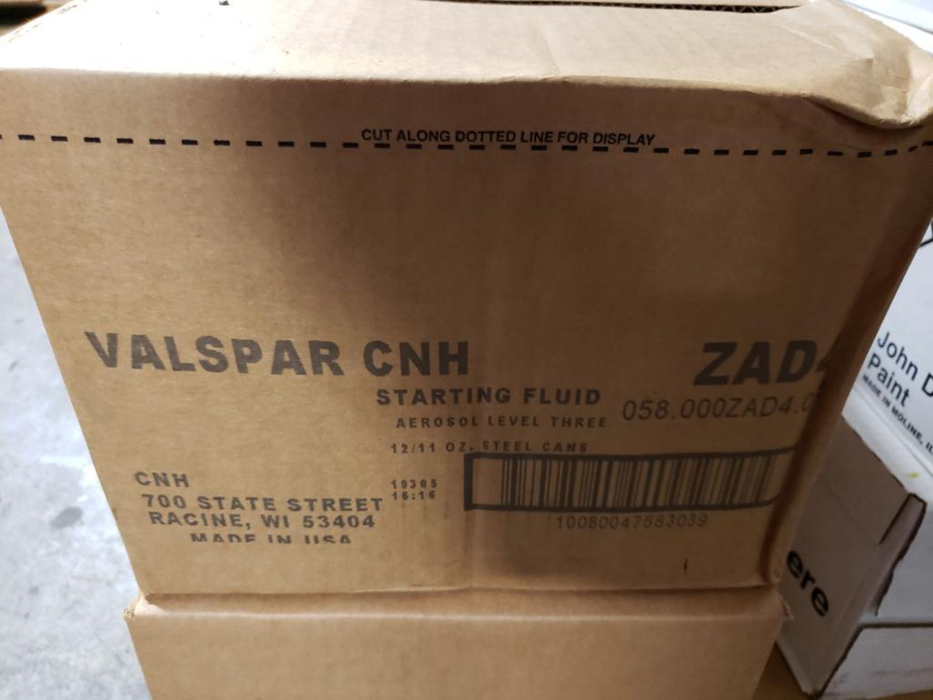 Qty 48 - Valspar CNH Starter fluid. ZAD4. (4 Boxes of 12 Cans each) - Image 2 of 4