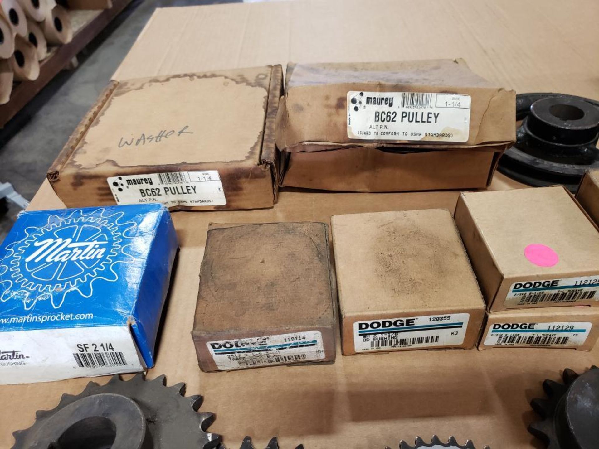 Assorted gears, pullys, and bushings. TB Woods, Dodge, Martin. - Image 13 of 13