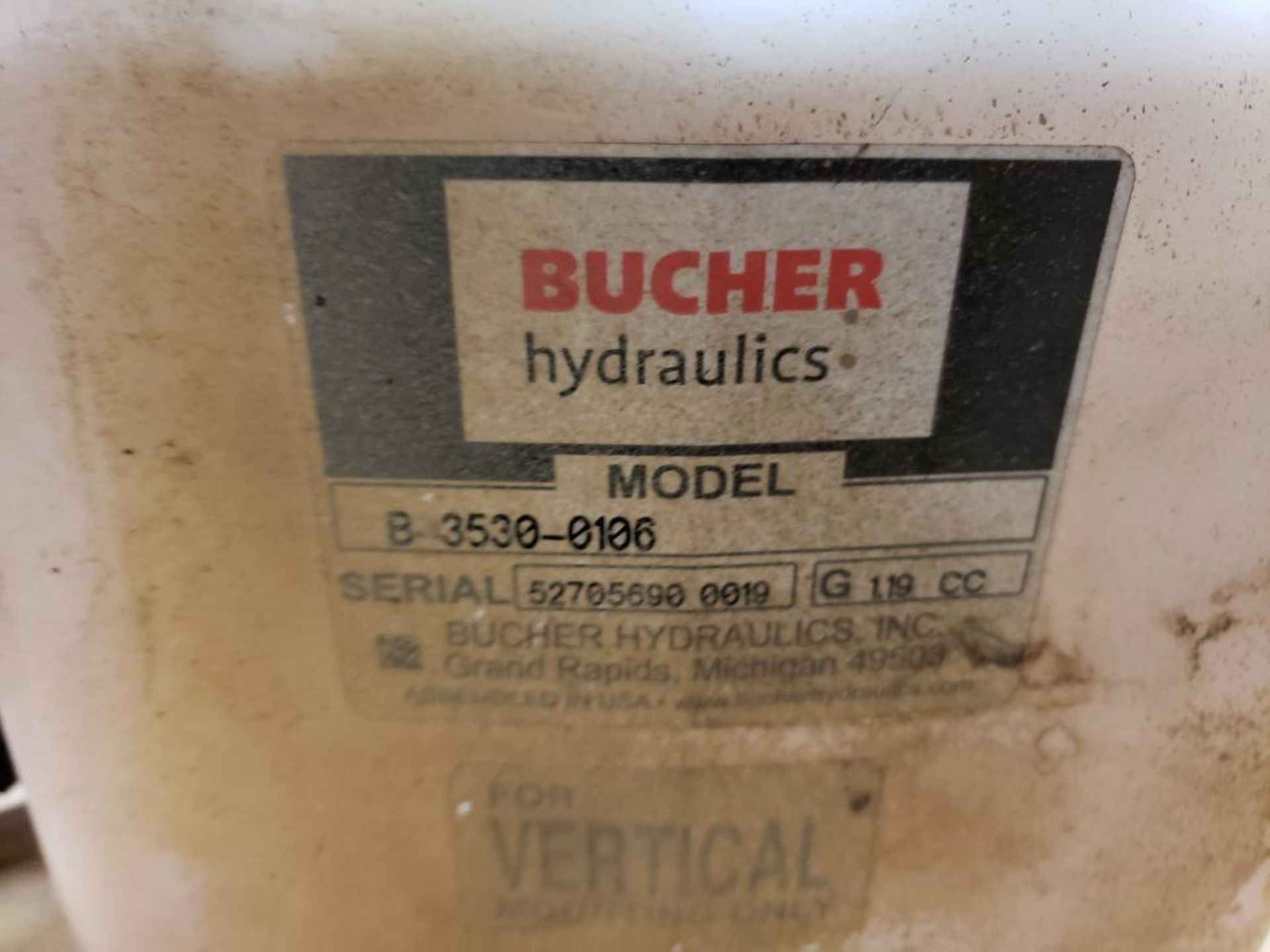 Bucher Hydraulics B-3530-0106 power pack. - Image 2 of 5