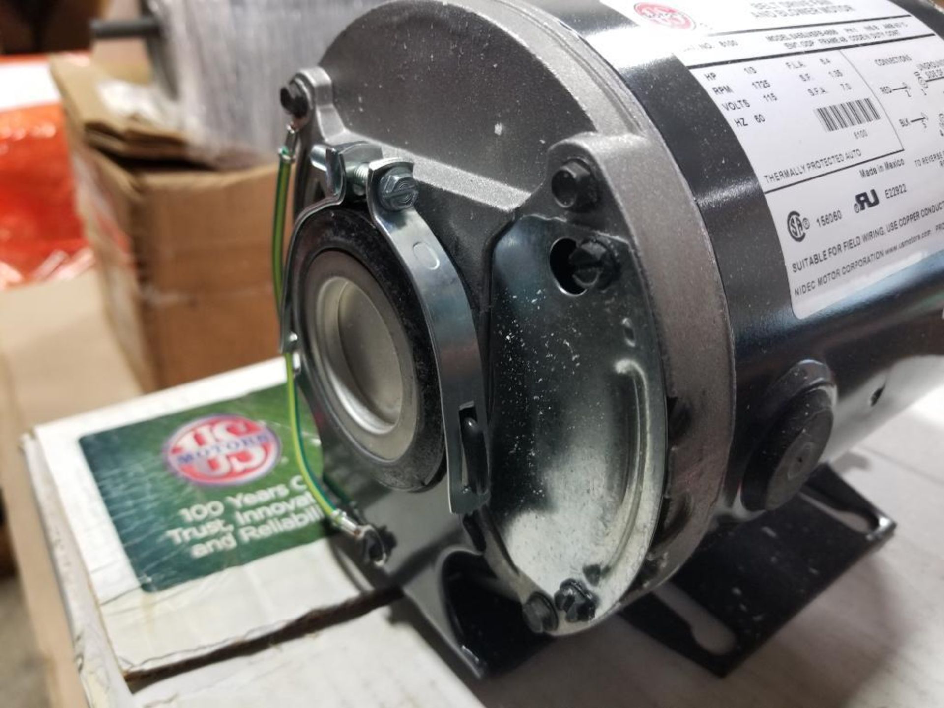 1/3HP US Motors 8100 belt drive fan and blower motor SA55JXSFB-4866. 1PH, 115V, 1725RPM. New. - Image 4 of 6