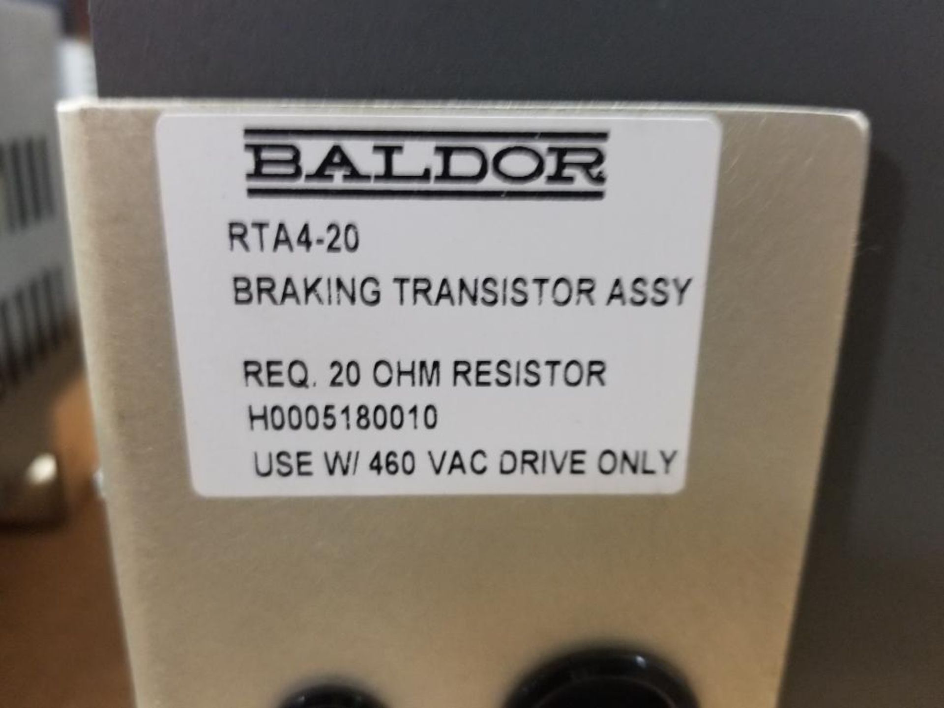 Baldor RTA4-20 braking transistor assembly. - Image 2 of 5