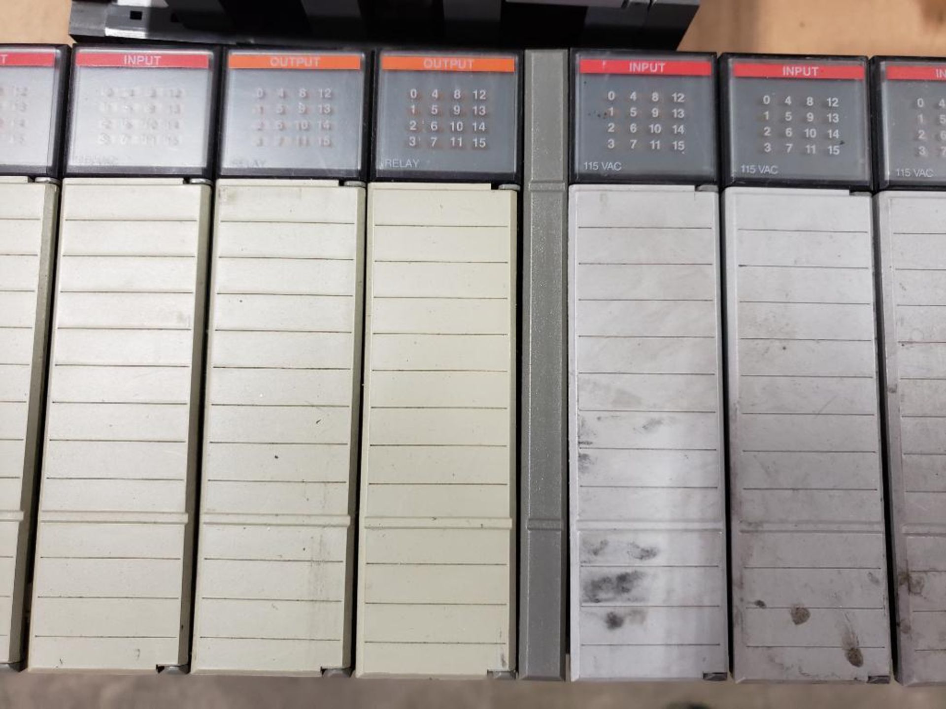 Qty 3 - Assorted Allen Bradley SLC control racks. 5/01 CPU, Scanner, and I/O units. - Image 7 of 8