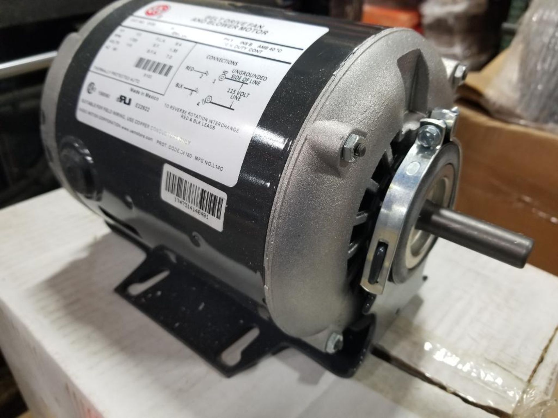 1/3HP US Motors 8100 belt drive fan and blower motor SA55JXSFB-4866. 1PH, 115V, 1725RPM. New. - Image 5 of 6