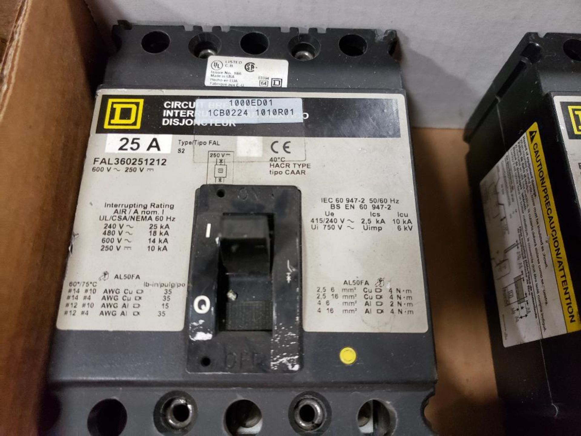 Qty 3 - Assorted Square-D molded case circuit breakers. - Image 3 of 5