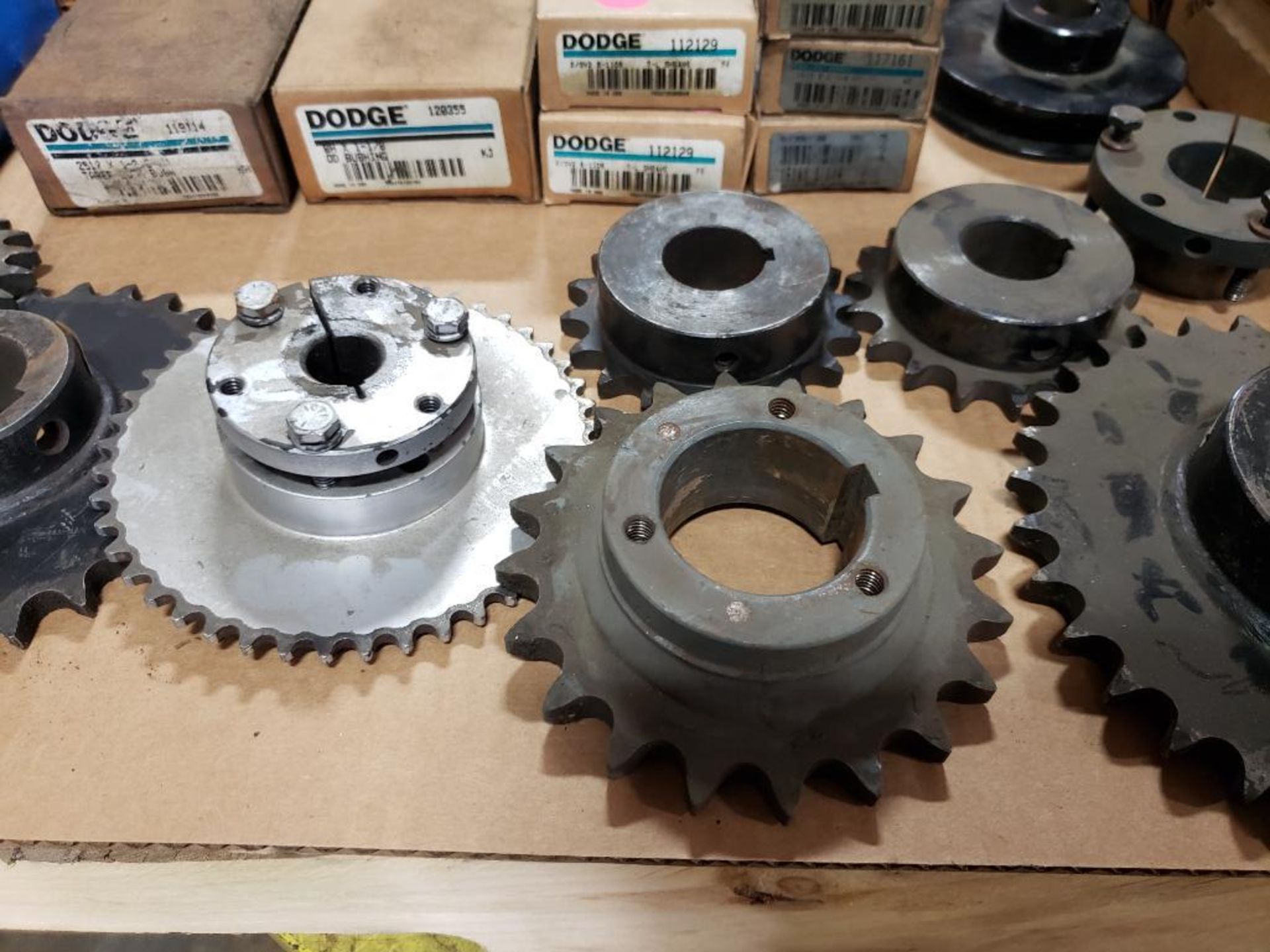 Assorted gears, pullys, and bushings. TB Woods, Dodge, Martin. - Image 11 of 13