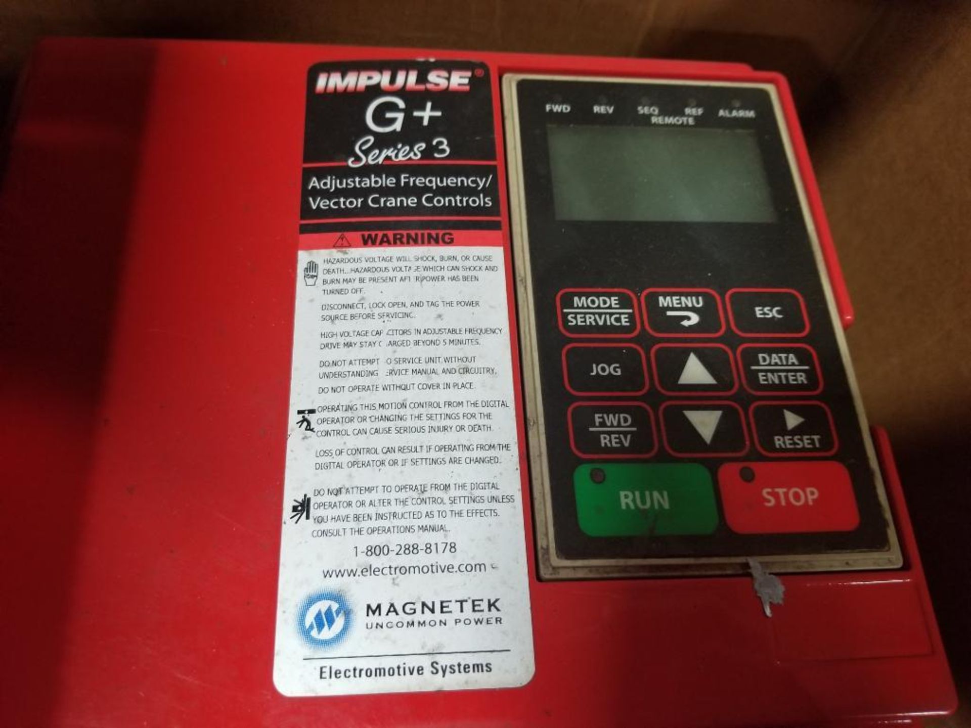 Magnetek Impulse G+ adjustable frequency crane control drive. CIMR-F7U4011. - Image 2 of 6