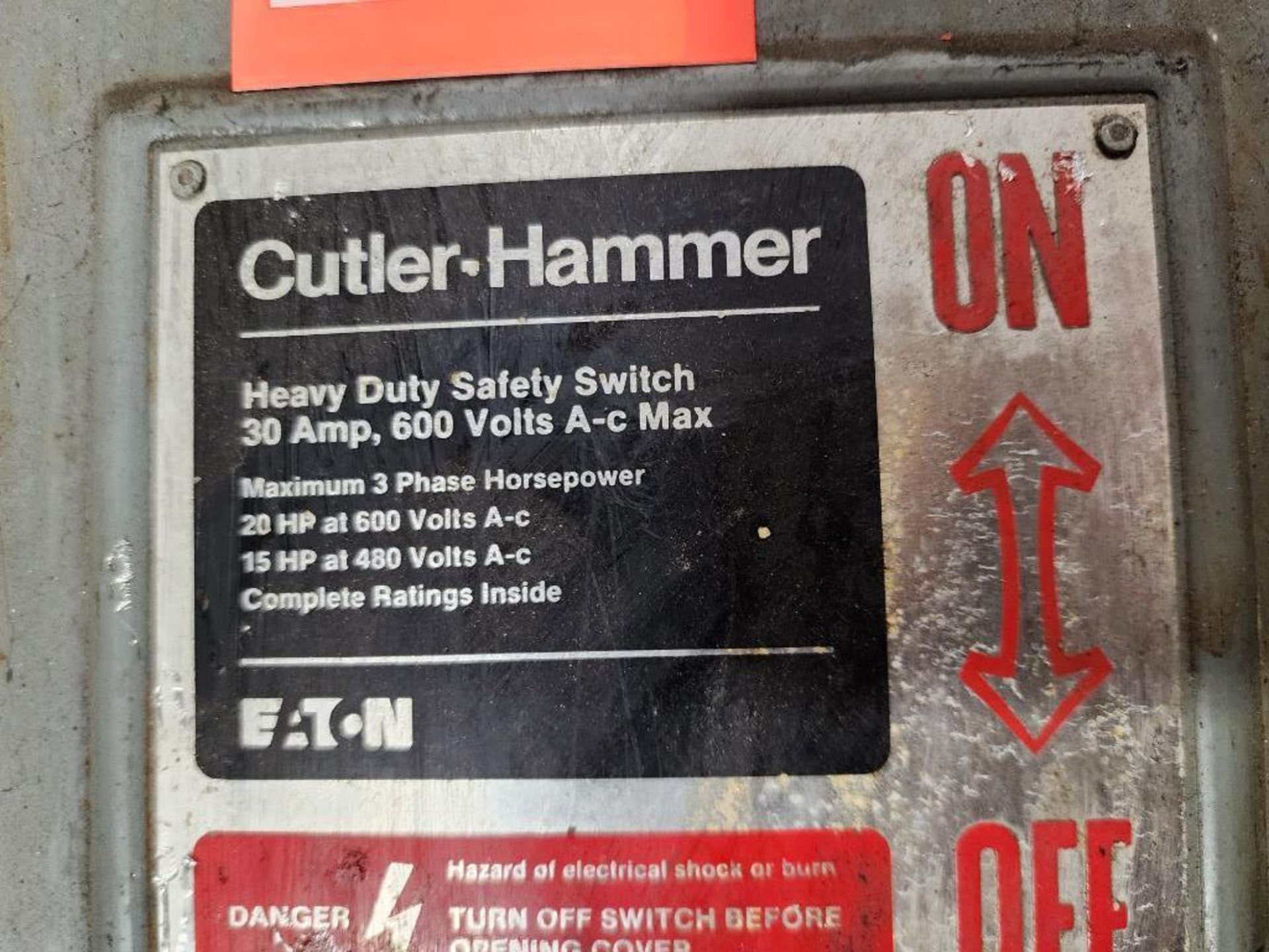 Qty 3 - Assorted safety shutoff switch. Cutler Hammer. - Image 8 of 12