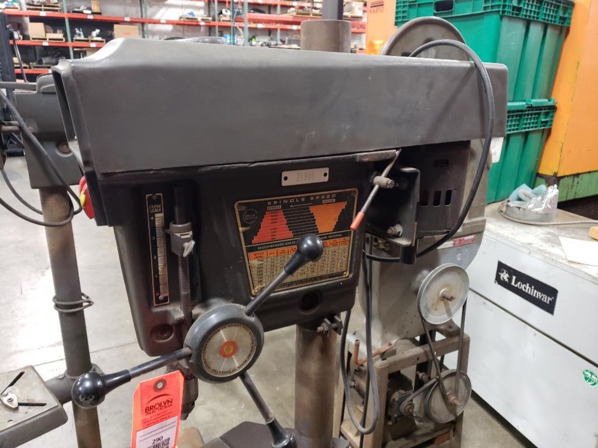 Sears Craftsman drill press. 1/2HP motor, 115/230V, 1PH, 1725RPM. - Image 2 of 10