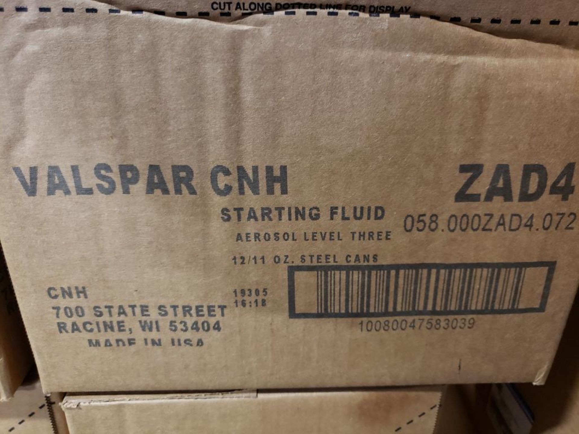Qty 48 - Valspar CNH Starter fluid. ZAD4. (4 Boxes of 12 Cans each) - Image 2 of 4