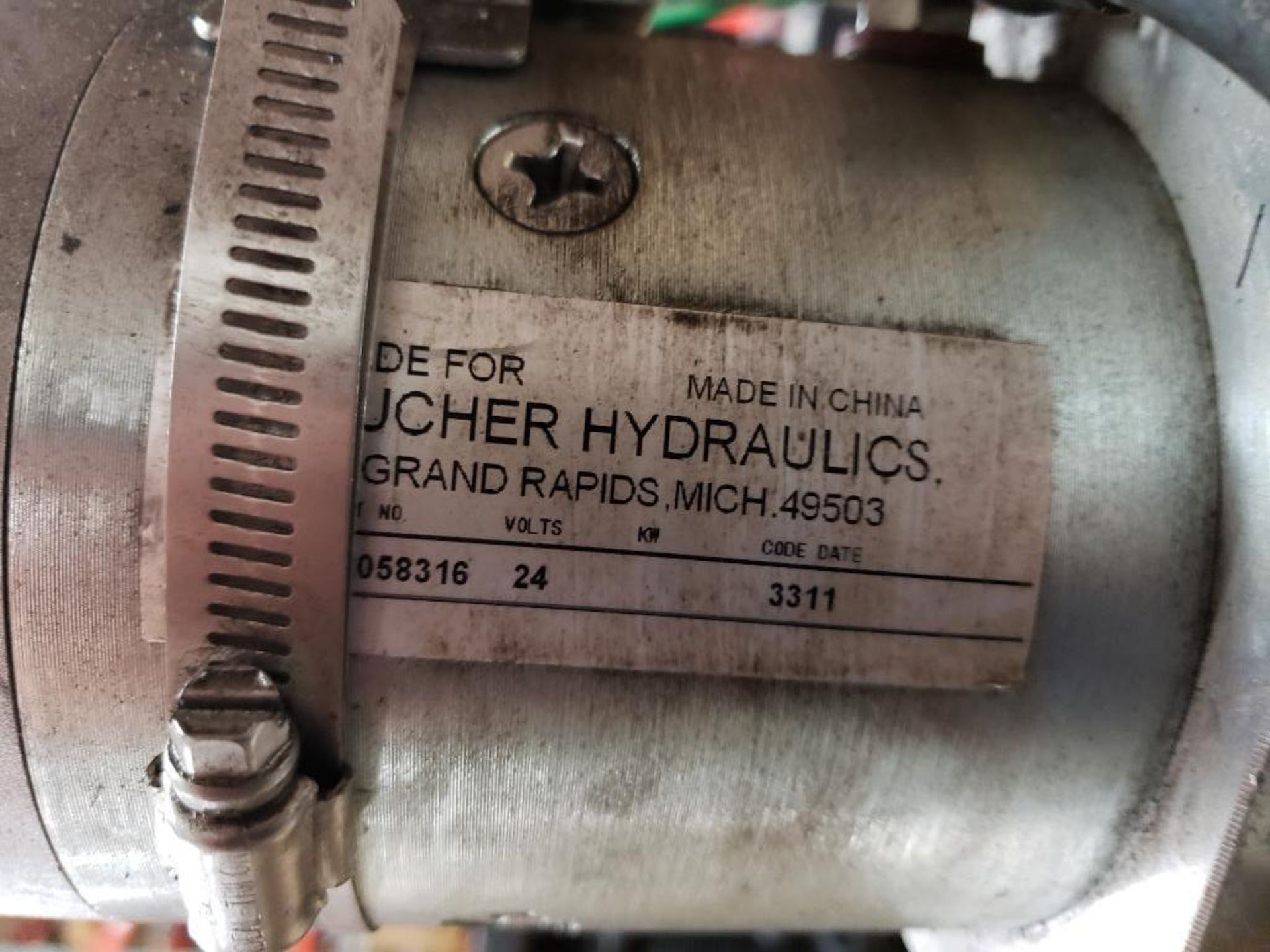 Bucher Hydraulics B-3530-0106 power pack. - Image 3 of 5