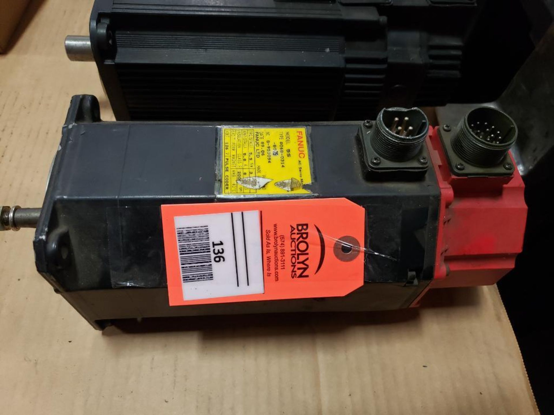 Fanuc AC Servo motor A06B-0314-B075.