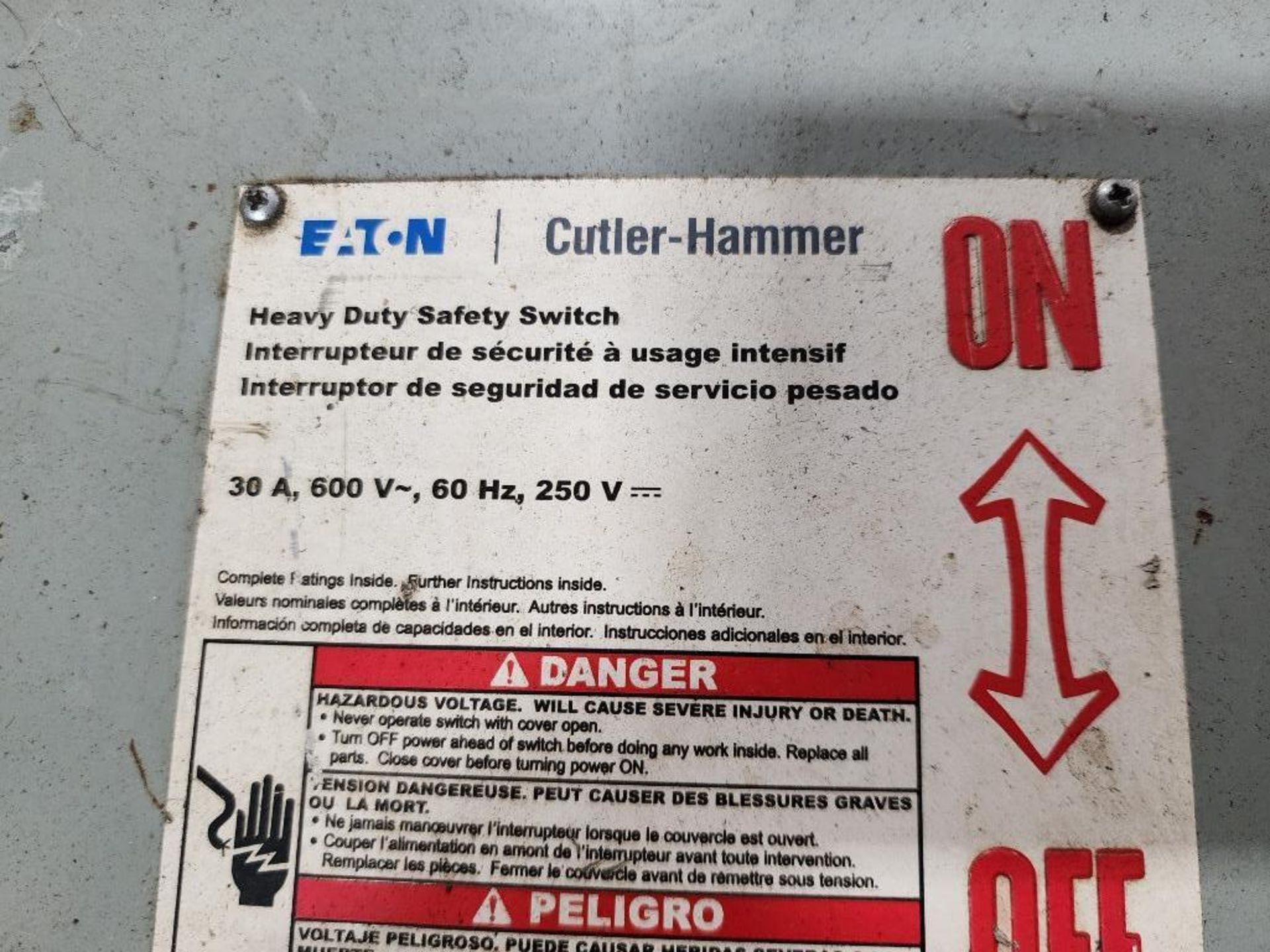 Qty 3 - Assorted safety shutoff switch. Cutler Hammer. - Image 7 of 12