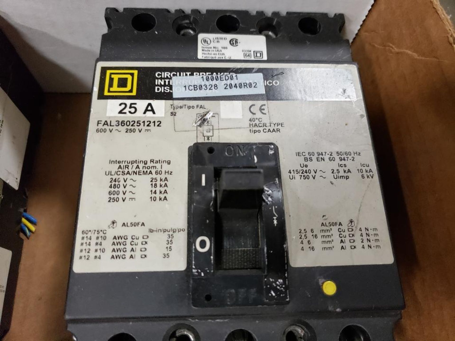 Qty 3 - Assorted Square-D molded case circuit breakers. - Image 4 of 5