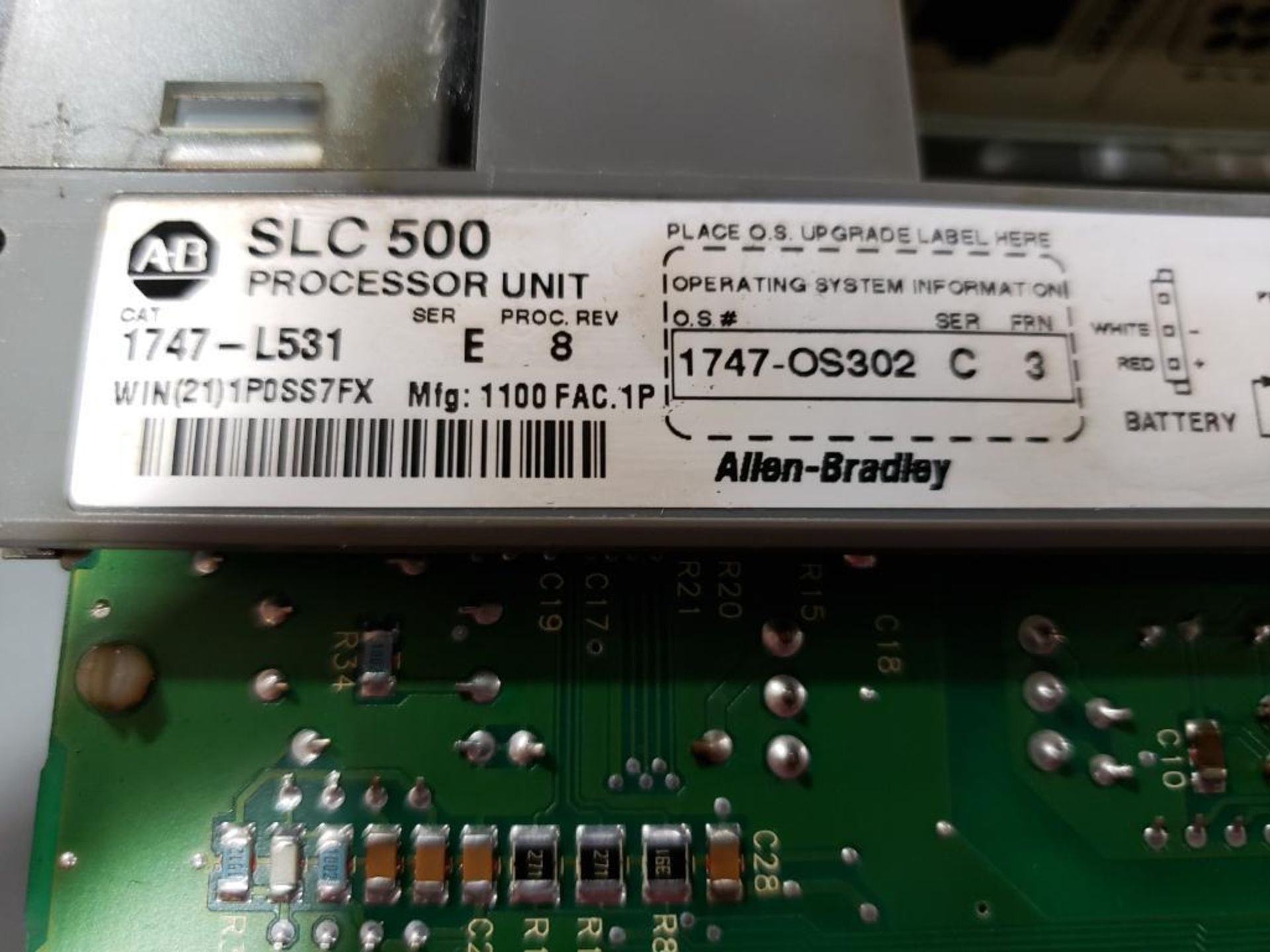 Allen Bradley SLC 5/03 CPU I/O rack. Keyed CPU Module. - Image 5 of 5