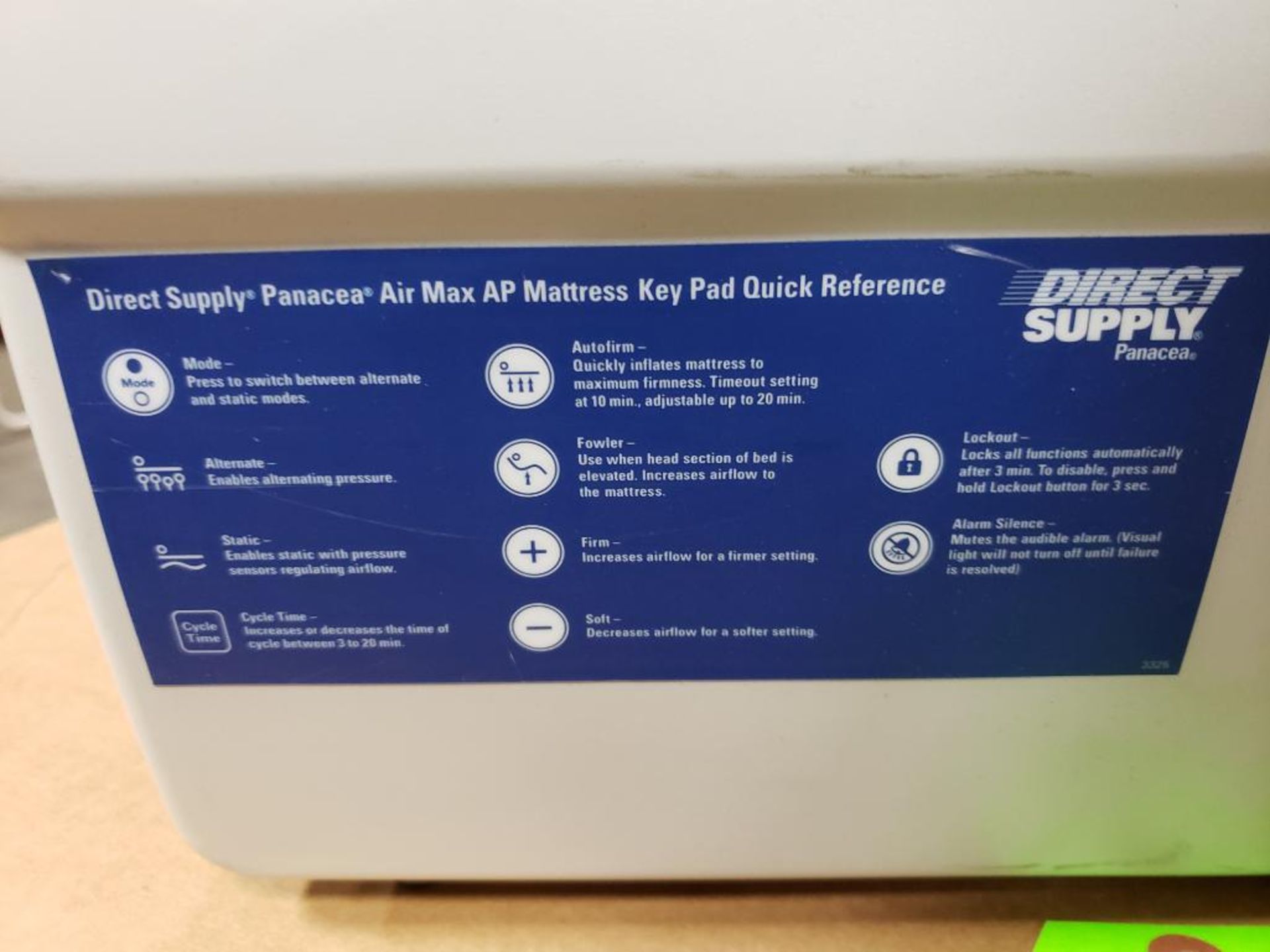 Direct Supply Panacea air max AP mattress controller. Sapphire 61350004-1100. - Image 5 of 9
