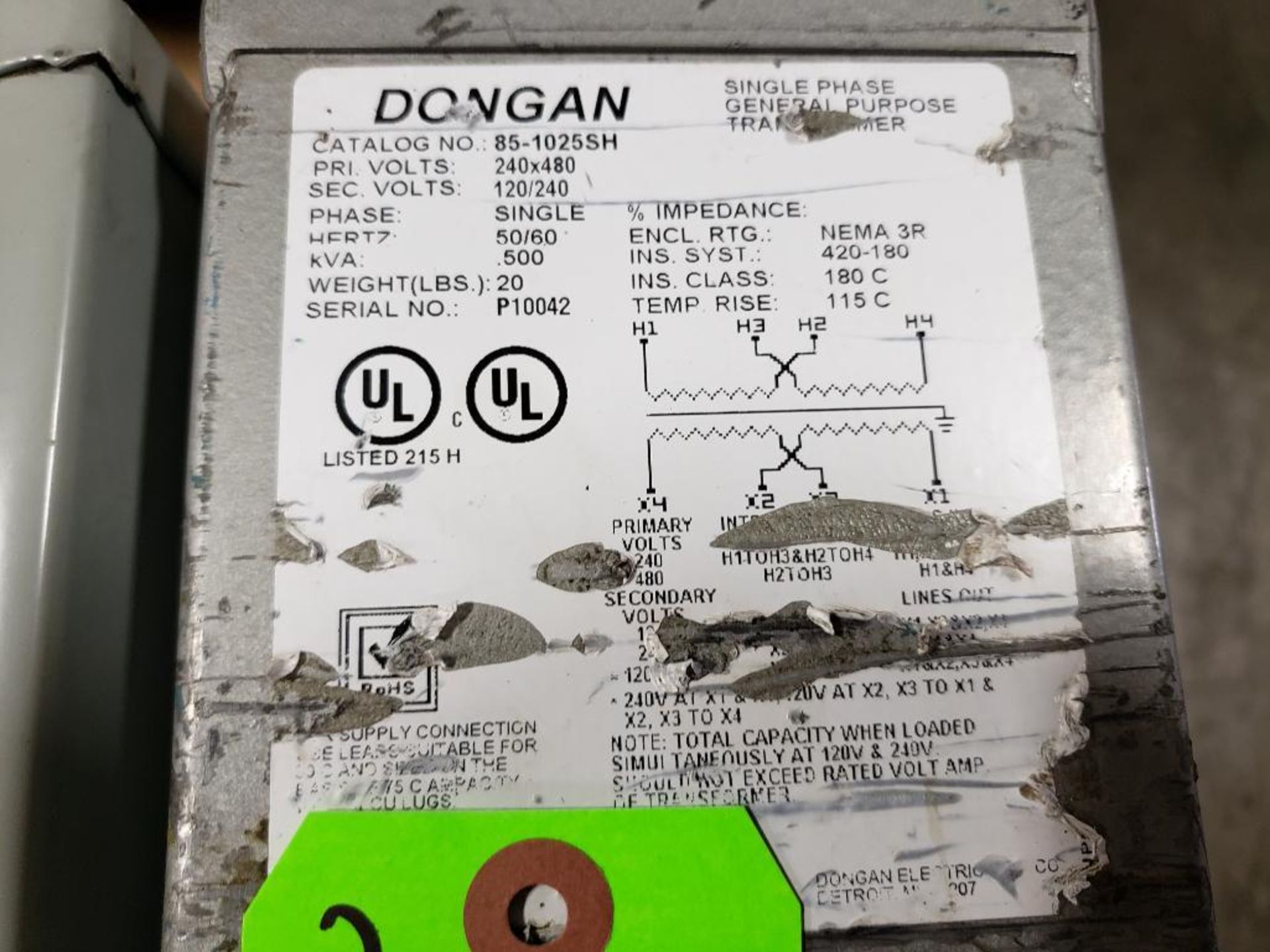 Qty 2 - Assorted general purpose transformer. Dongan, EGS. - Image 2 of 4