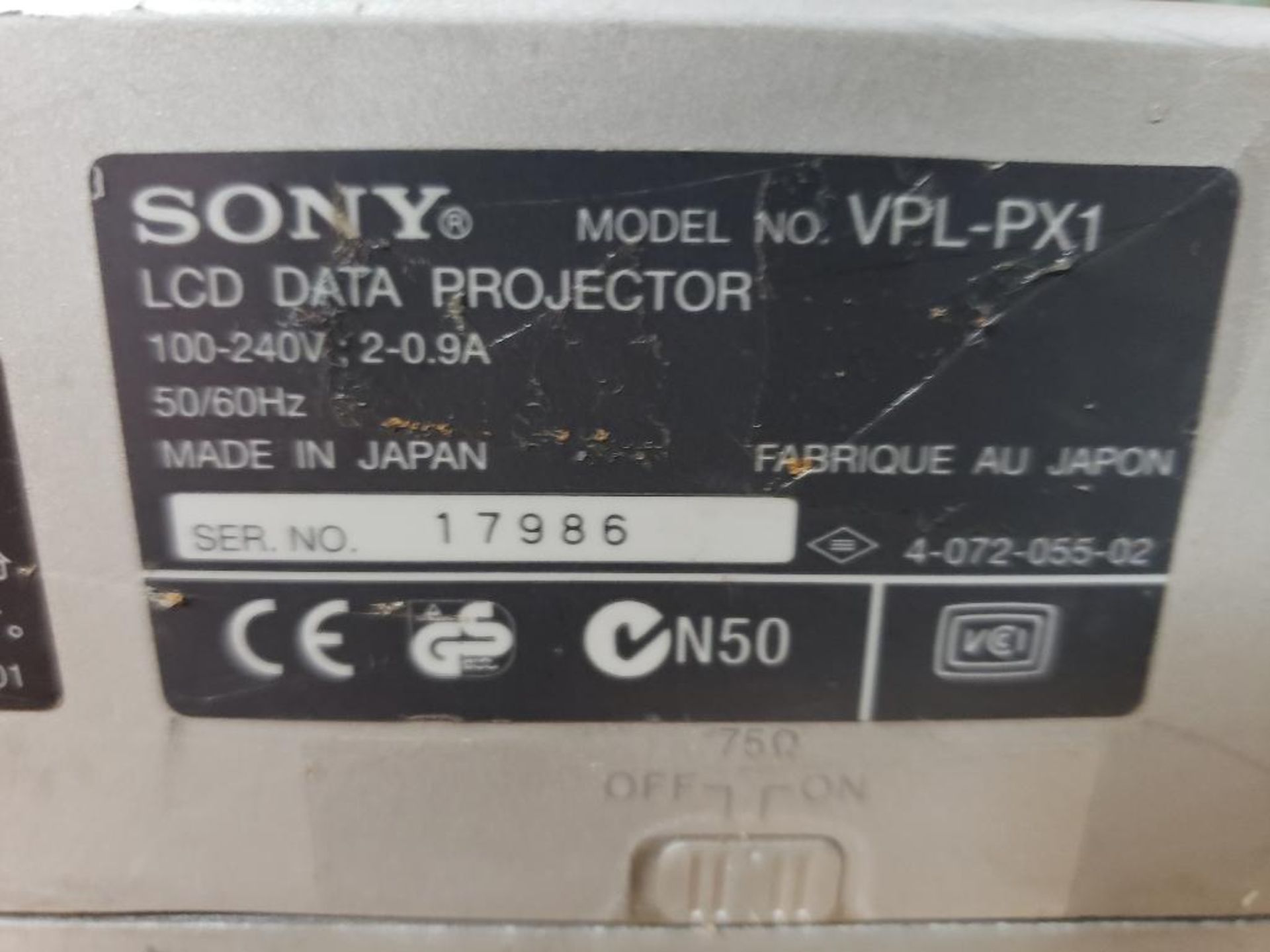 Sony VPL-PX1 LCD Data projector. - Image 5 of 6