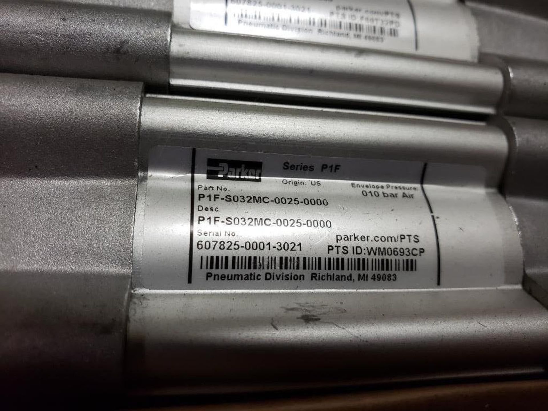 Qty 6 - Parker P1F-S032MC-0025-0000 pneumatic cylinder. - Image 4 of 4