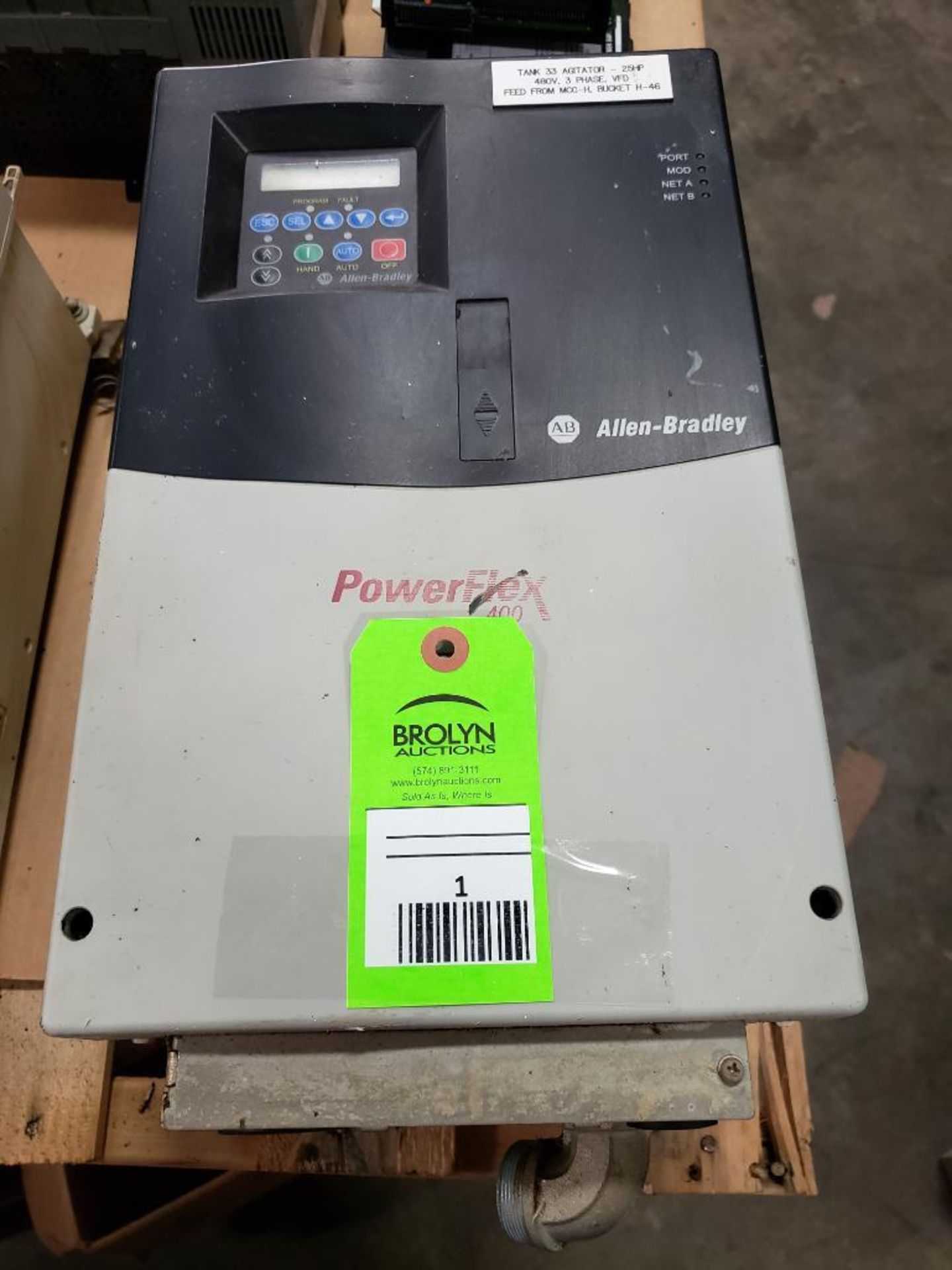 Allen Bradley Power Flex 400. Catalog 22C-D038A103.