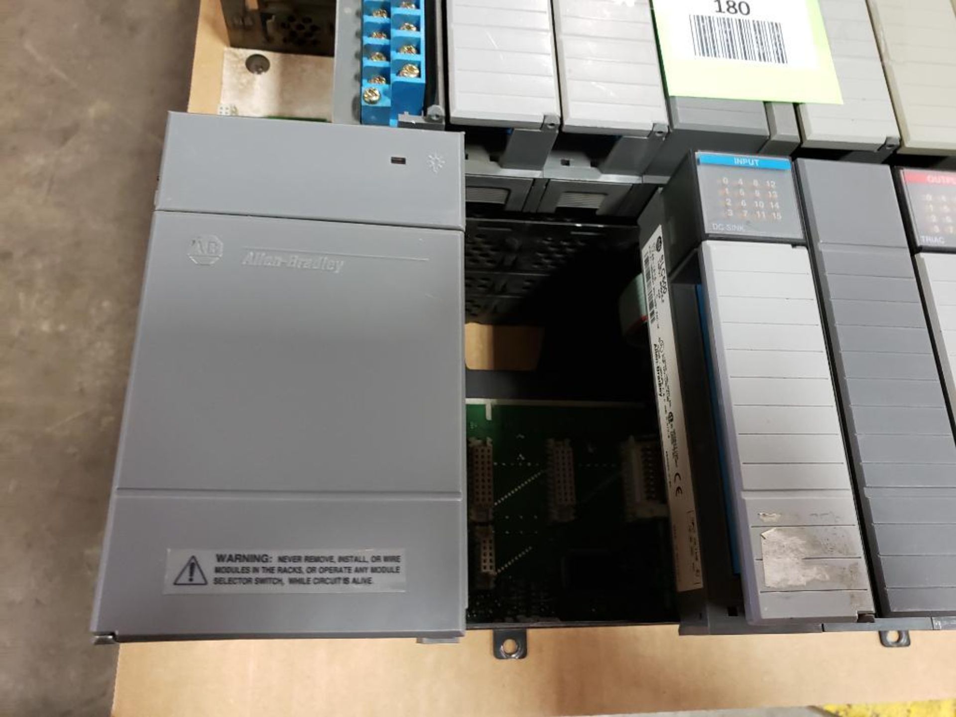 Qty 3 - Assorted Allen Bradley SLC control racks. I/O modules, Scanner card. - Image 3 of 8