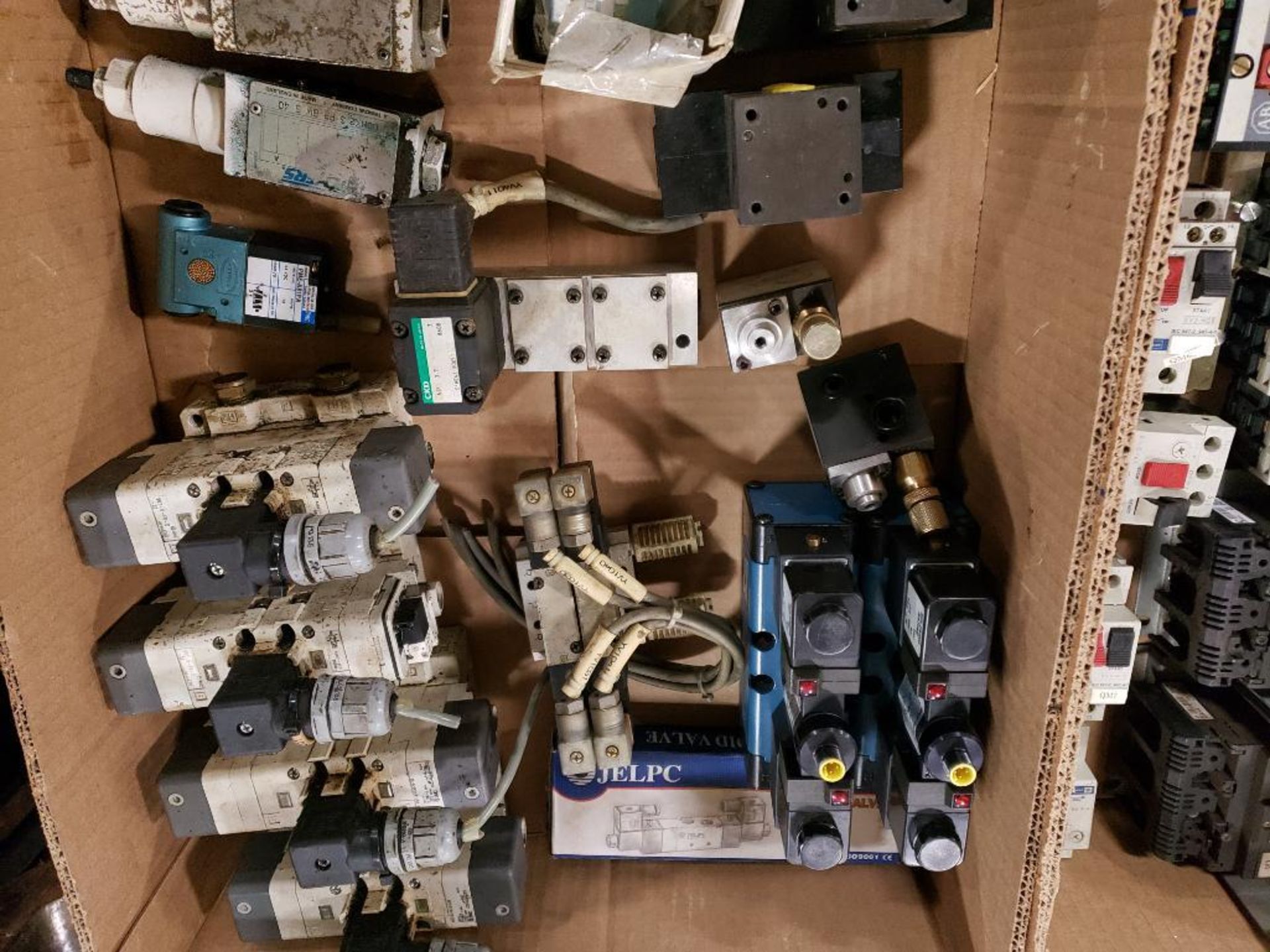 Large assortment of valves.