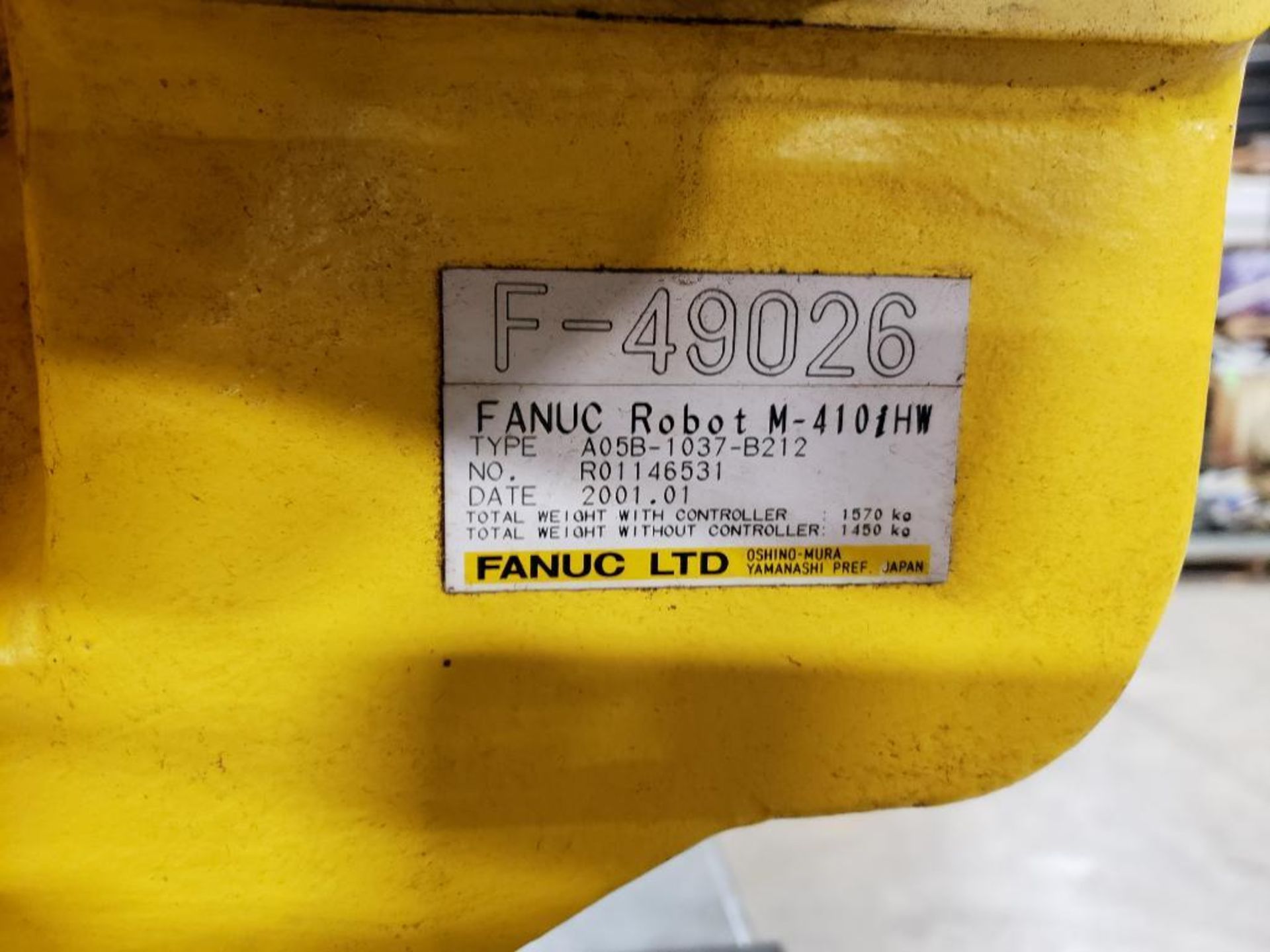 Fanuc M-410i HW robot arm. Does not include controller or cables. (cables have been cut) - Image 4 of 27