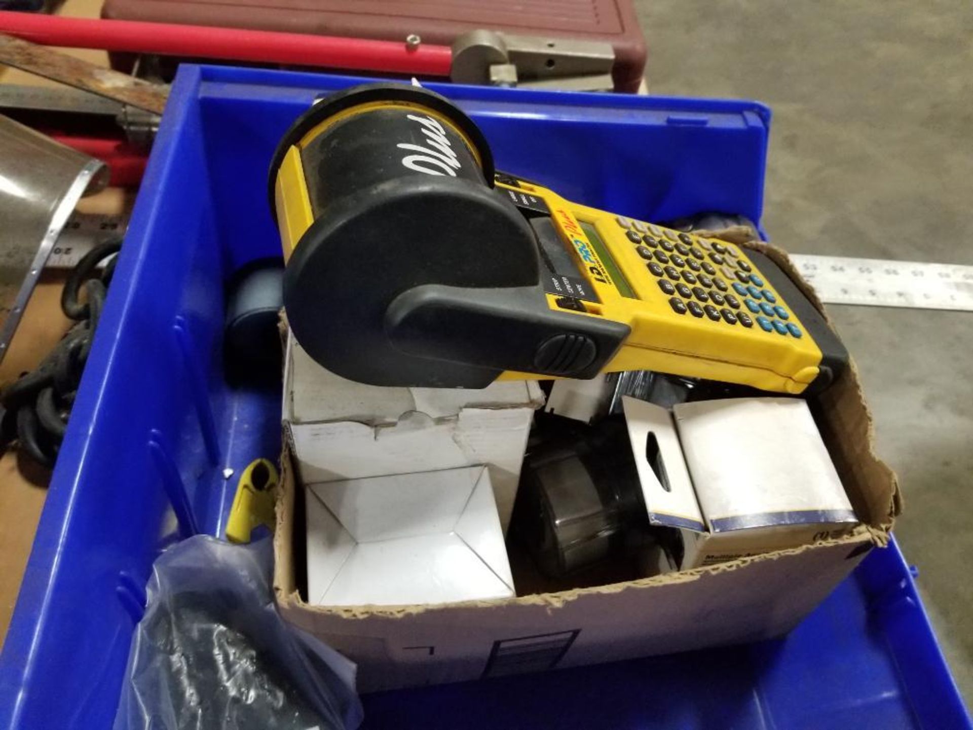 Pallet of assorted tools, label maker, pump. Simer, Porter Cable, Brady. - Image 4 of 16