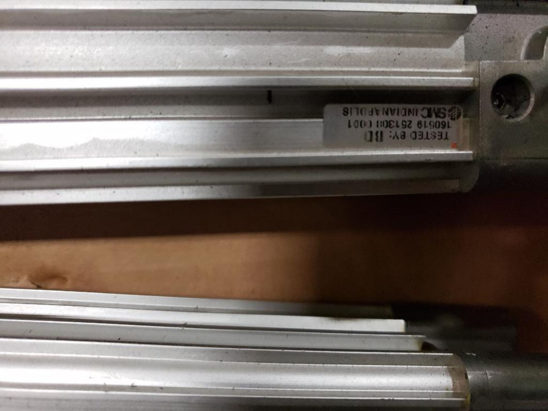 Pallet of assorted pneumatic cylinders. SMC, Festo. - Image 17 of 24