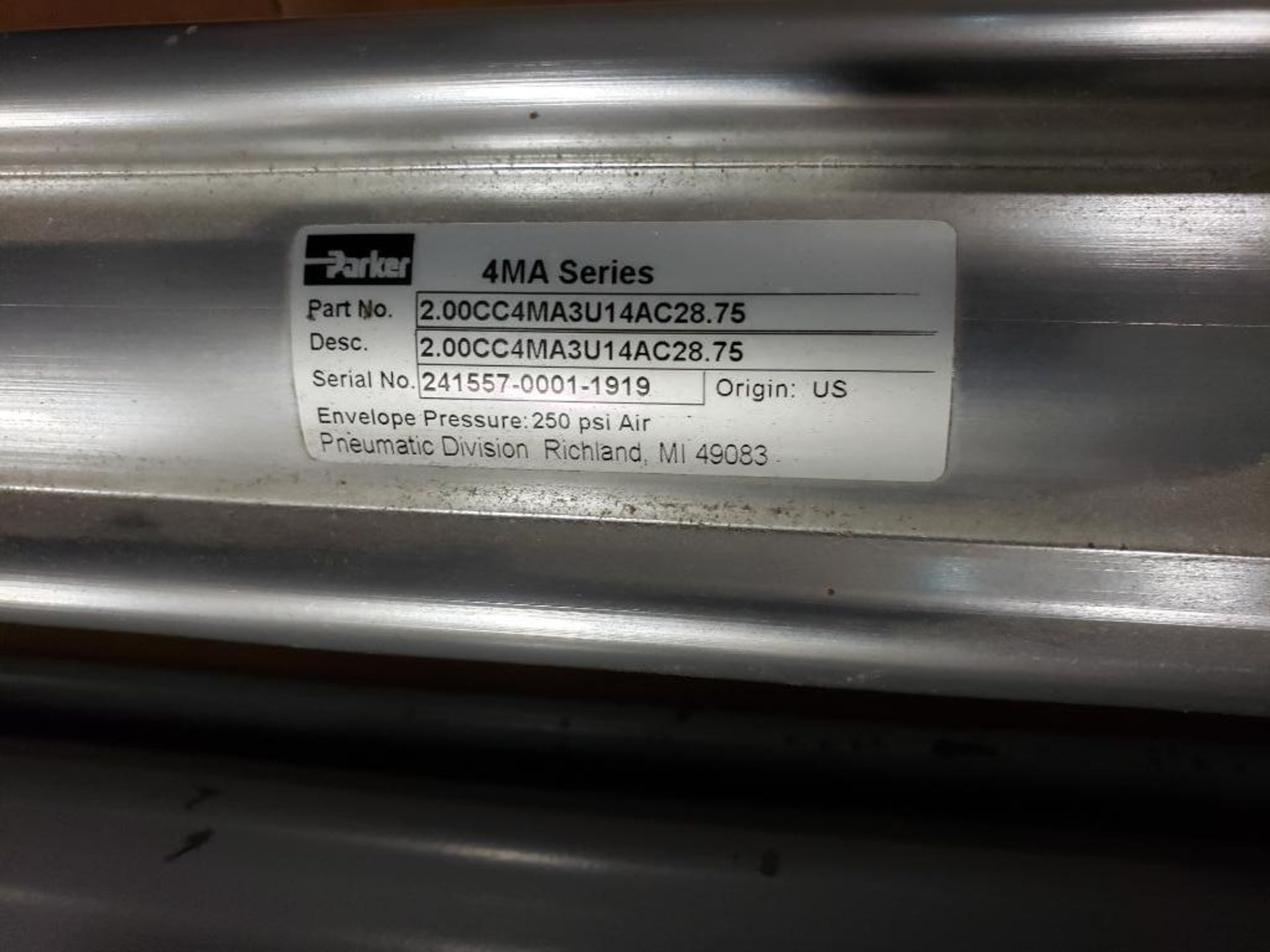 Pallet of assorted pneumatic cylinders. Pneumax, Parker, SMC. - Image 2 of 14