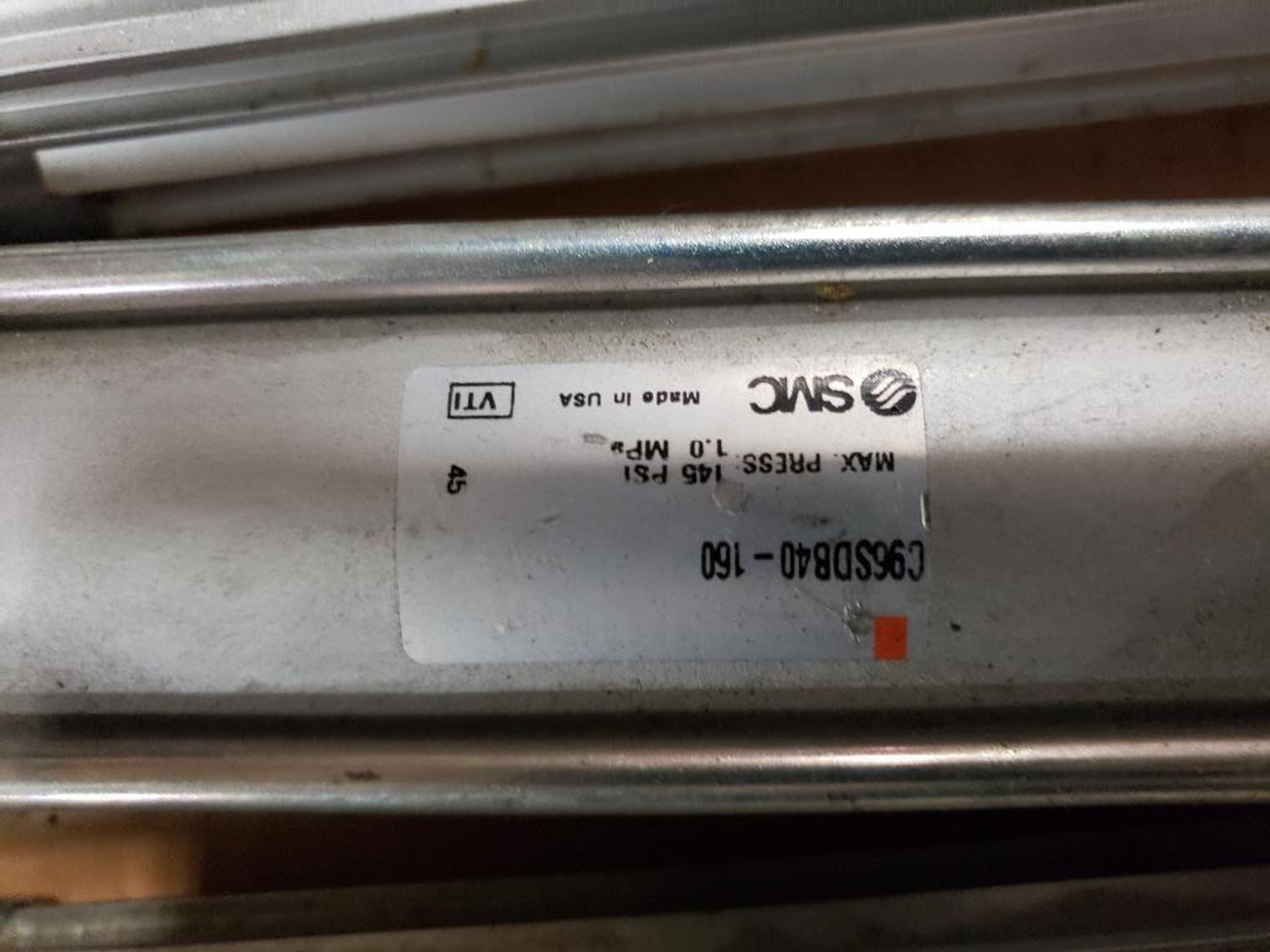 Pallet of assorted pneumatic cylinders. SMC, Festo. - Image 8 of 24