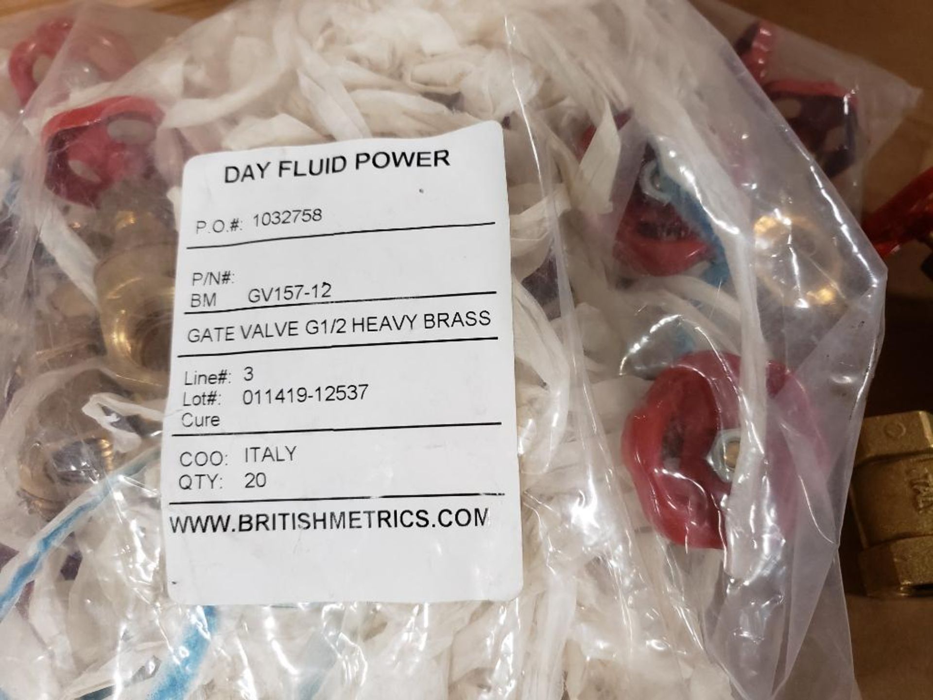 Day Fluid Power GV157-12 gate valves. New in package. - Image 3 of 5