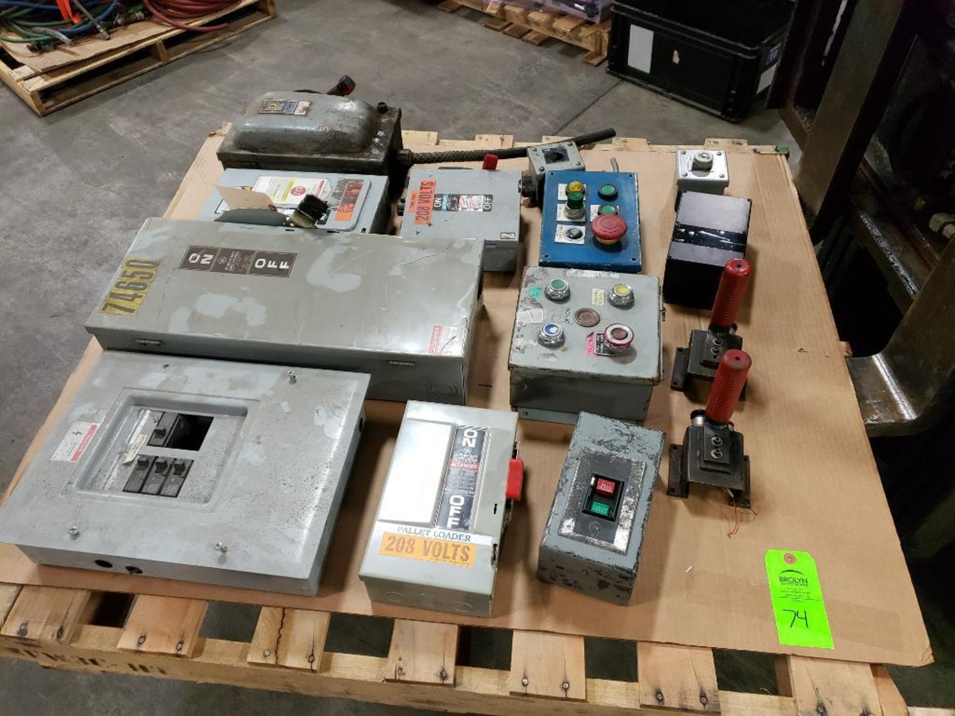 Pallet of assorted safety disconnects, breaker boxes, etc. - Image 18 of 18