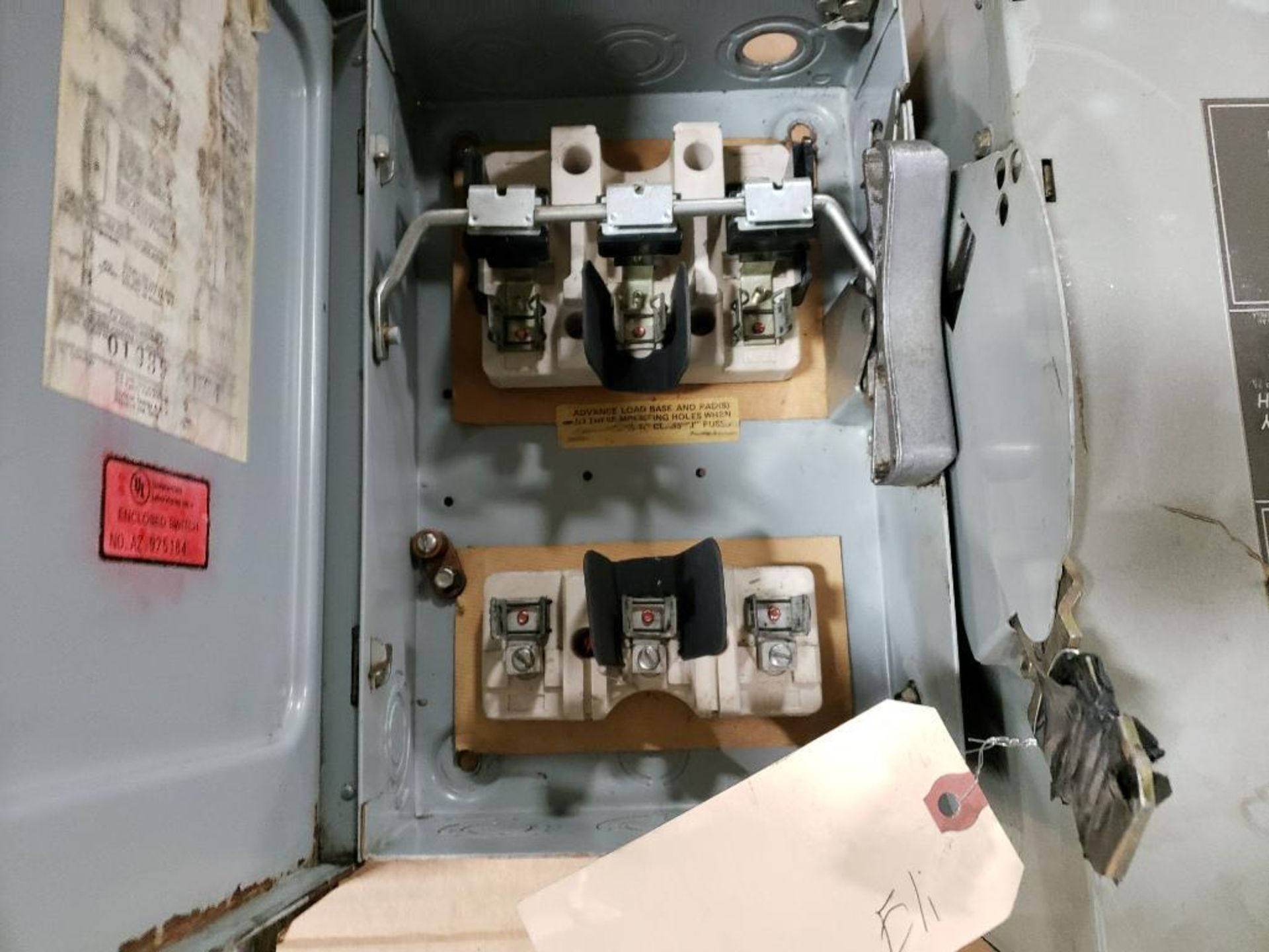 Pallet of assorted safety disconnects, breaker boxes, etc. - Image 15 of 18