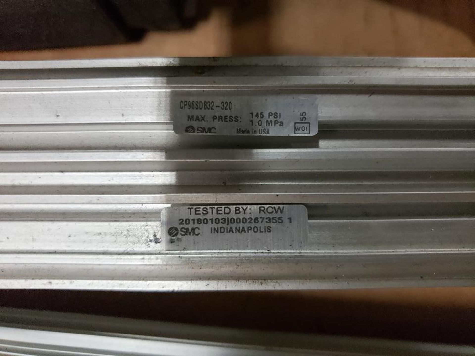 Pallet of assorted pneumatic cylinders. SMC, Festo. - Image 21 of 24