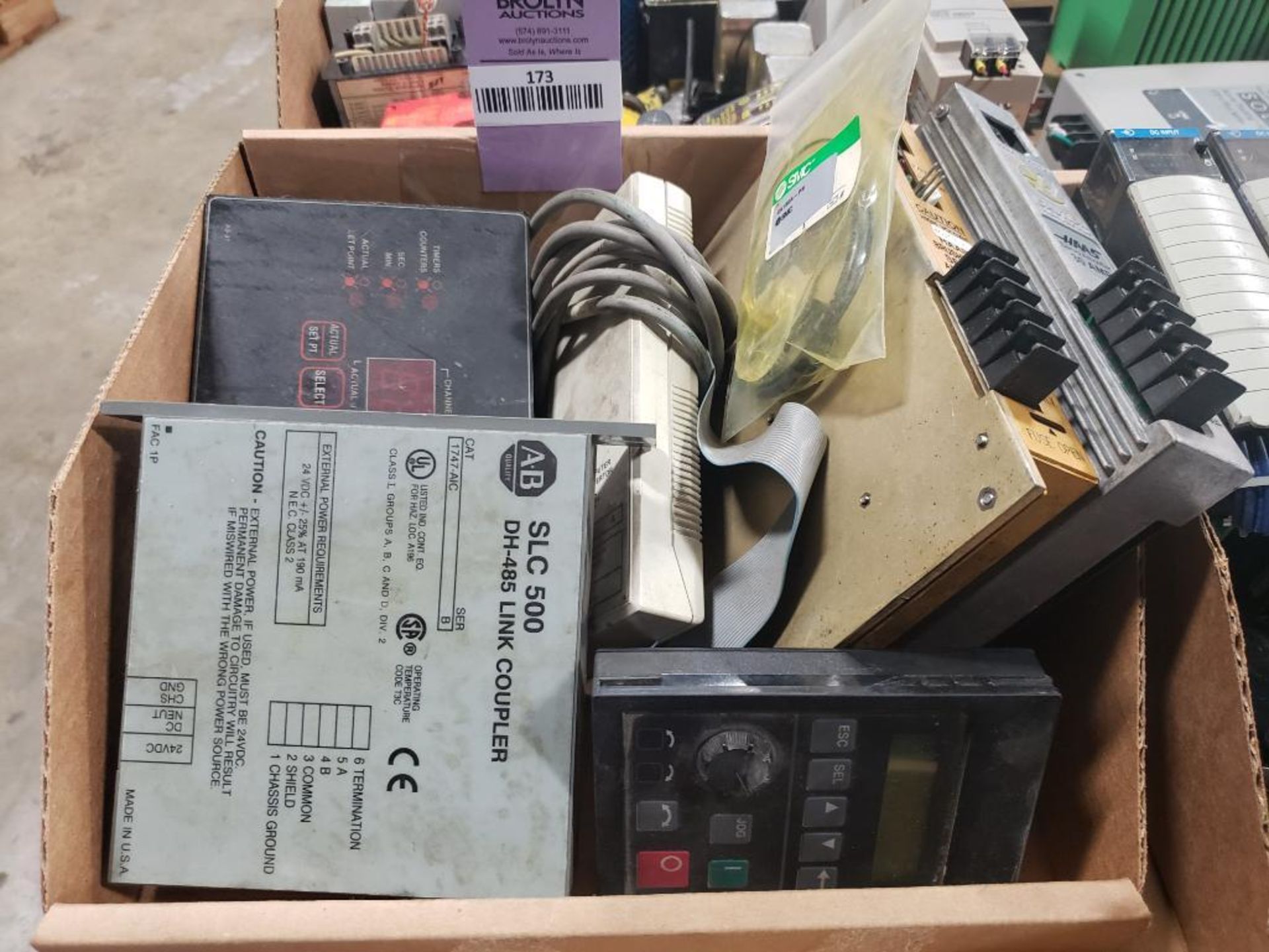 Assorted electrical controllers, relay, amps. HAAS, Divelbiss, Allen Bradley.