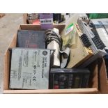 Assorted electrical controllers, relay, amps. HAAS, Divelbiss, Allen Bradley.