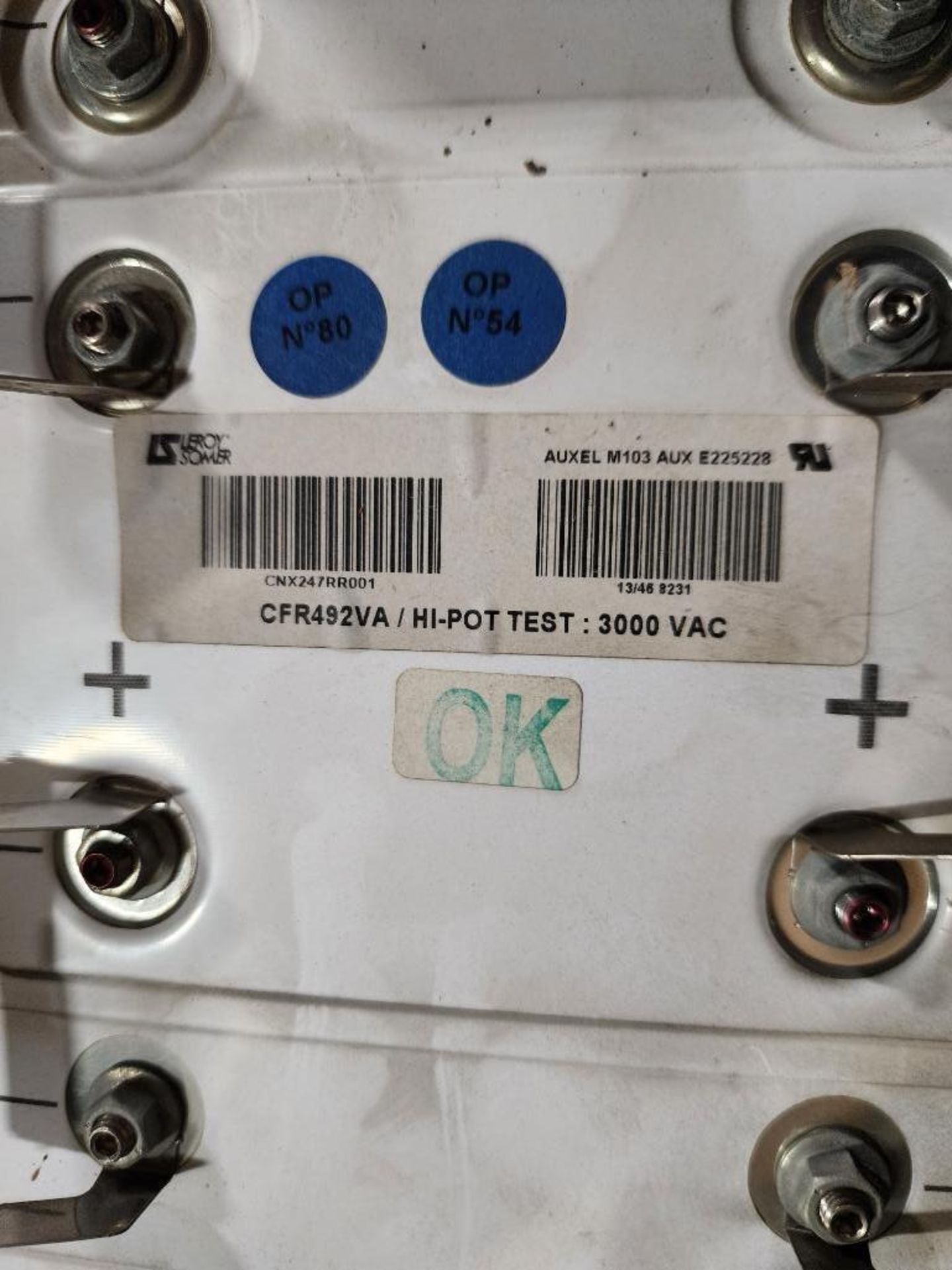 Leroy Somer CFR492VA / HI-POT TEST : 3000 VAC drive. - Image 7 of 7