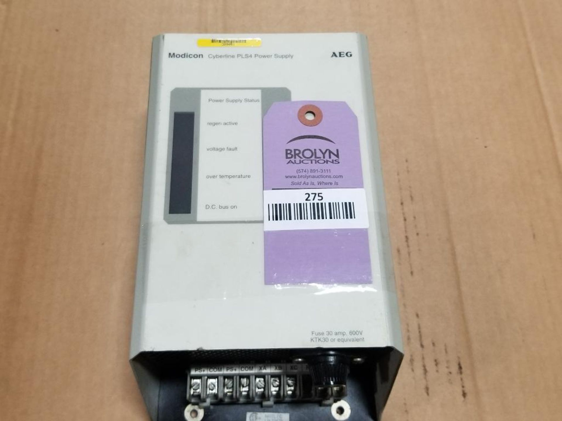 AEG Modicon Cyberline PLS4 Power Supply. DR-PLS4-000.