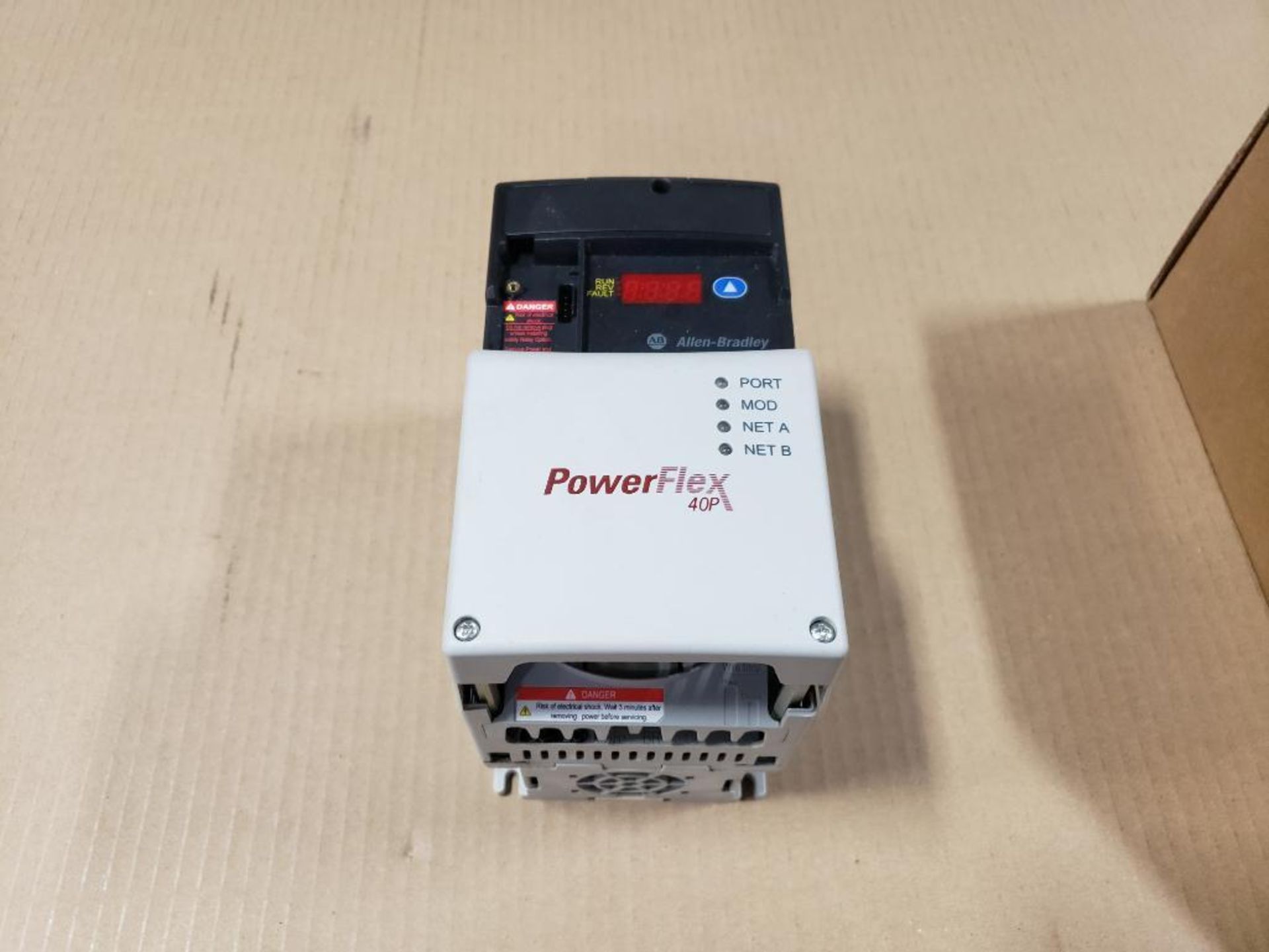 Allen Bradley Powerflex 40P drive. Catalog 22D-D4P0N104.