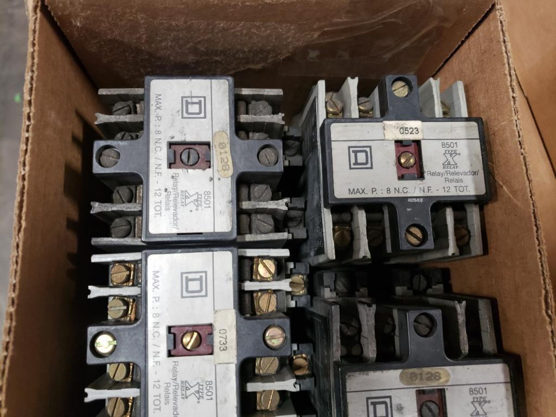 Qty 7 - Square-D control relay. 8501-X0-20, 120V-coil. - Image 2 of 4