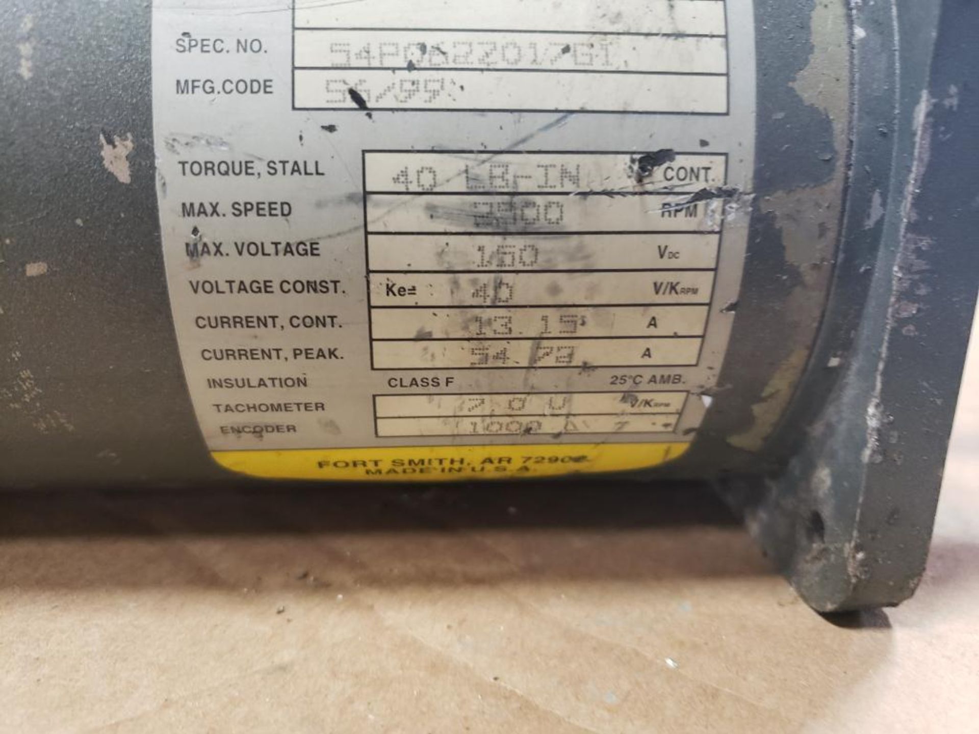 Baldor DC servo motor MTE-4050-BL8CE. - Image 4 of 6